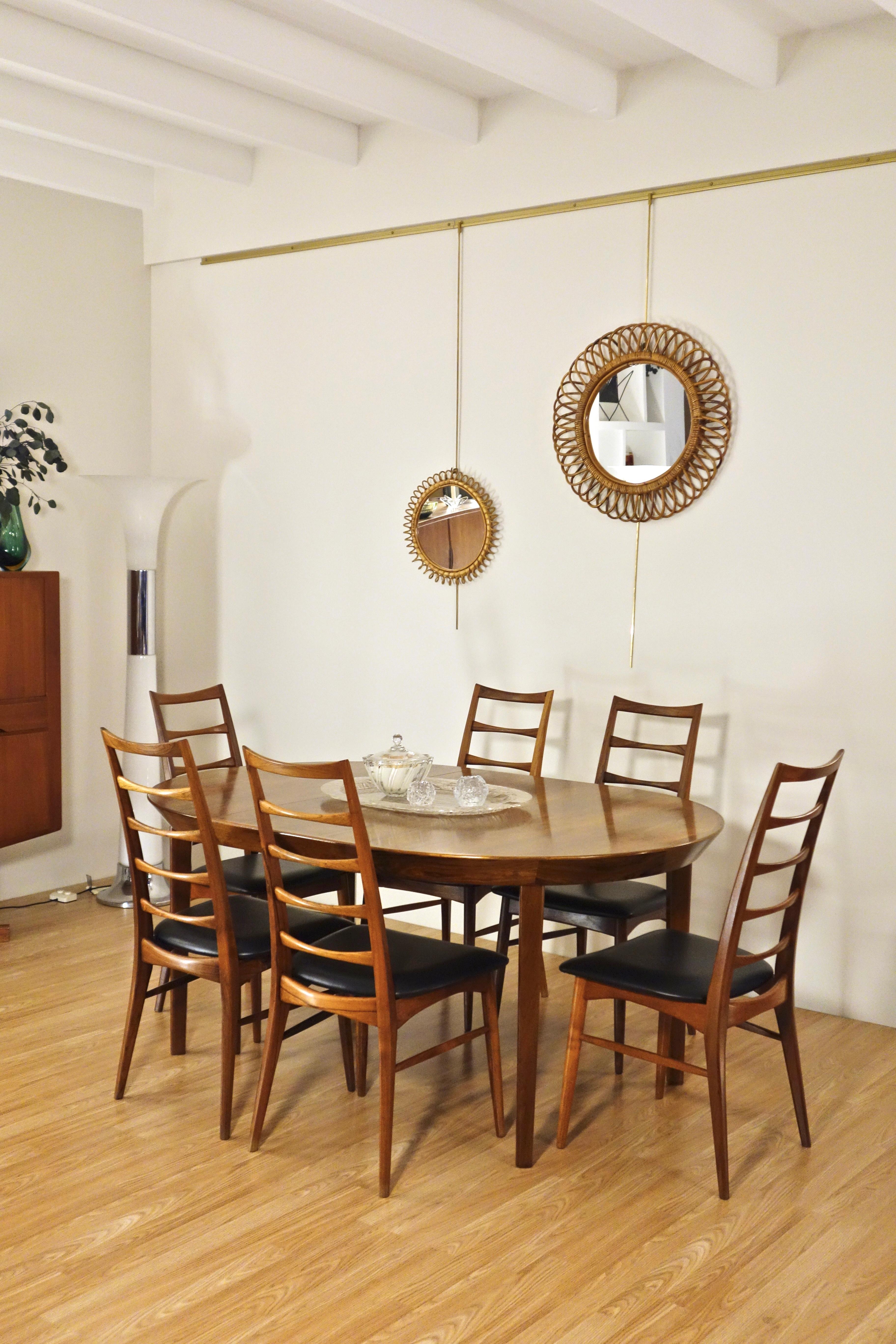 Scandinave moderne Table de salle à manger danoise en palissandre de Rio par Ole Hald pour Gudme Møbelfabrik, années 1960 en vente
