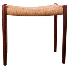 Danish Rio Rosewood & Rope Model 80 Stool by Niels Otto Moller, 1960