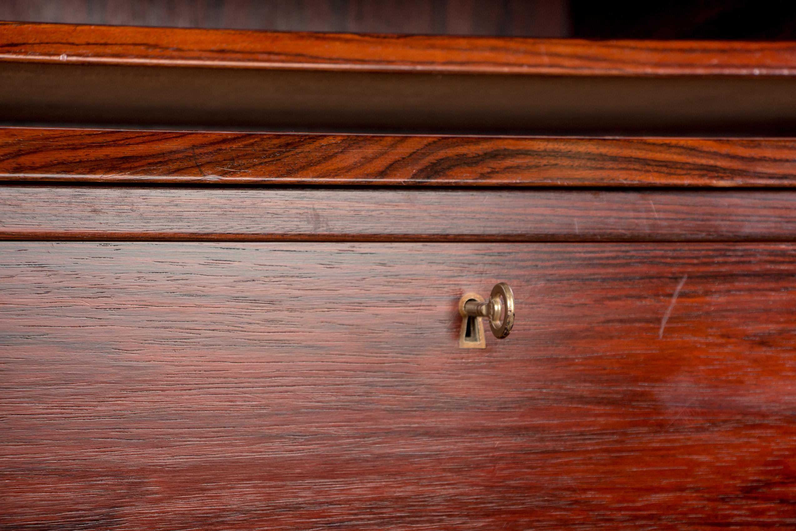 Palosanto de Río danés  Secretaire de Arne Wahl Iversen para Vinde Mobelfabrik 1960. Palo de rosa en venta