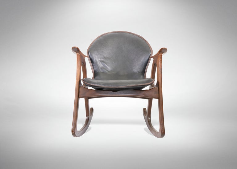 Danish Rocking Chair by Aage Christiansen, 1960s For Sale at 1stDibs