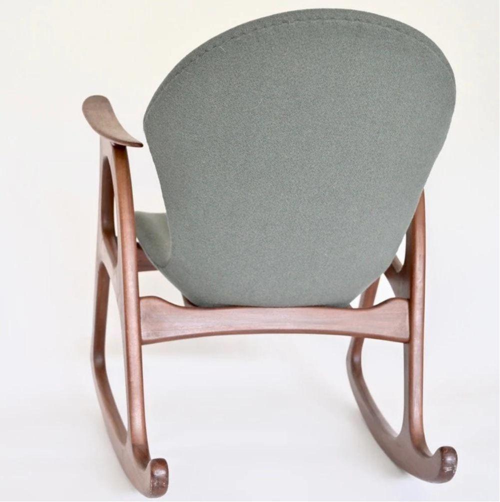 Mid-20th Century Danish Rocking Chair by Aage Christiansen For Sale