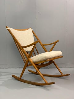 Danish Rocking Chair by Frank Reenskaug for Bramin, 1960s, a Pair Available