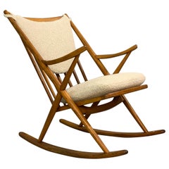 Danish Rocking Chair by Frank Reenskaug for Bramin, 1960s