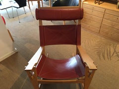 Danish Rocking Chair GE-673 'Keyhole' Designed by Hans Jørgen Wegner