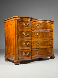 Danish Rococo chest of drawers, 18th century