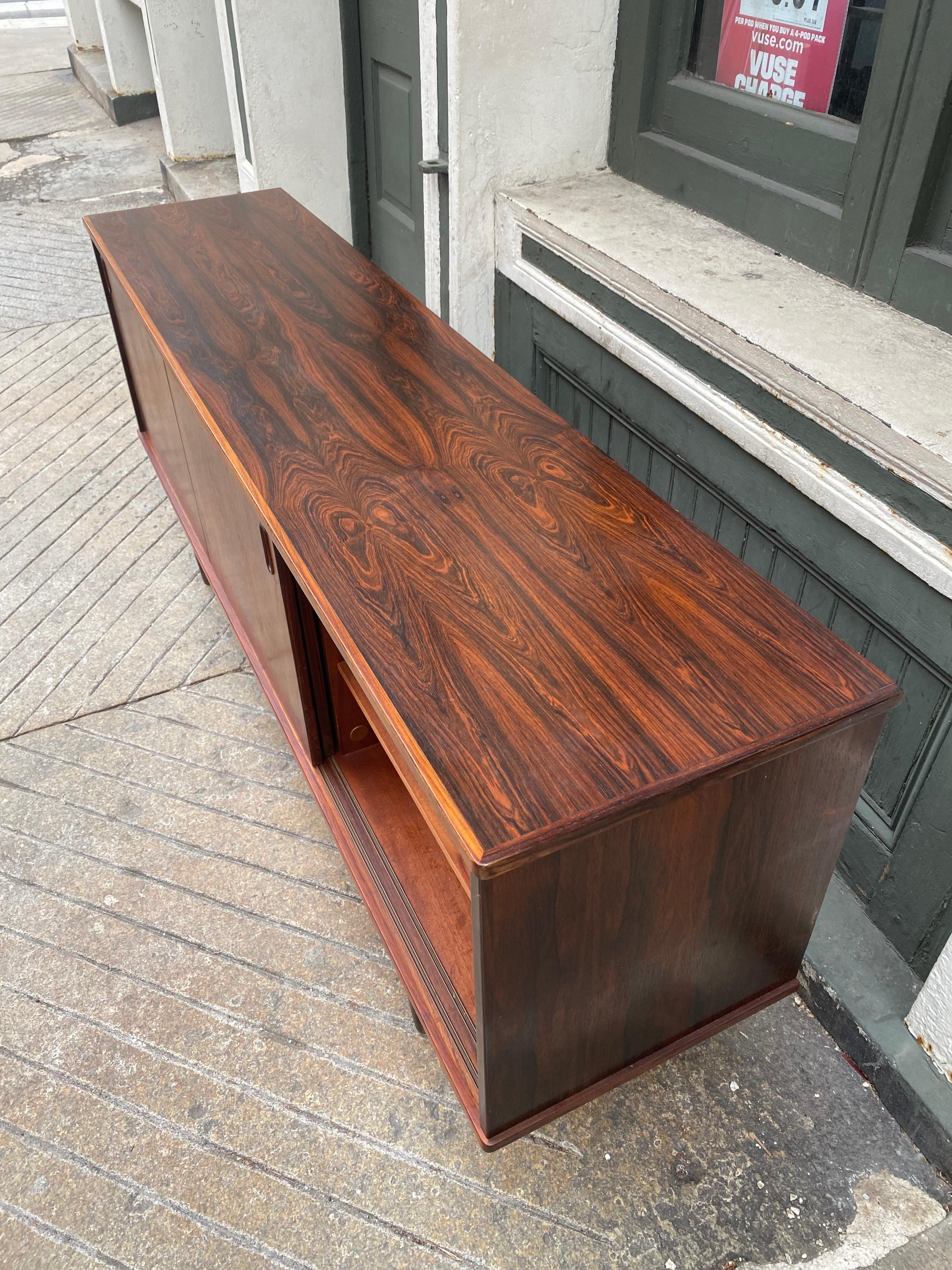 Danish Rosewood 3 Door Credenza 5