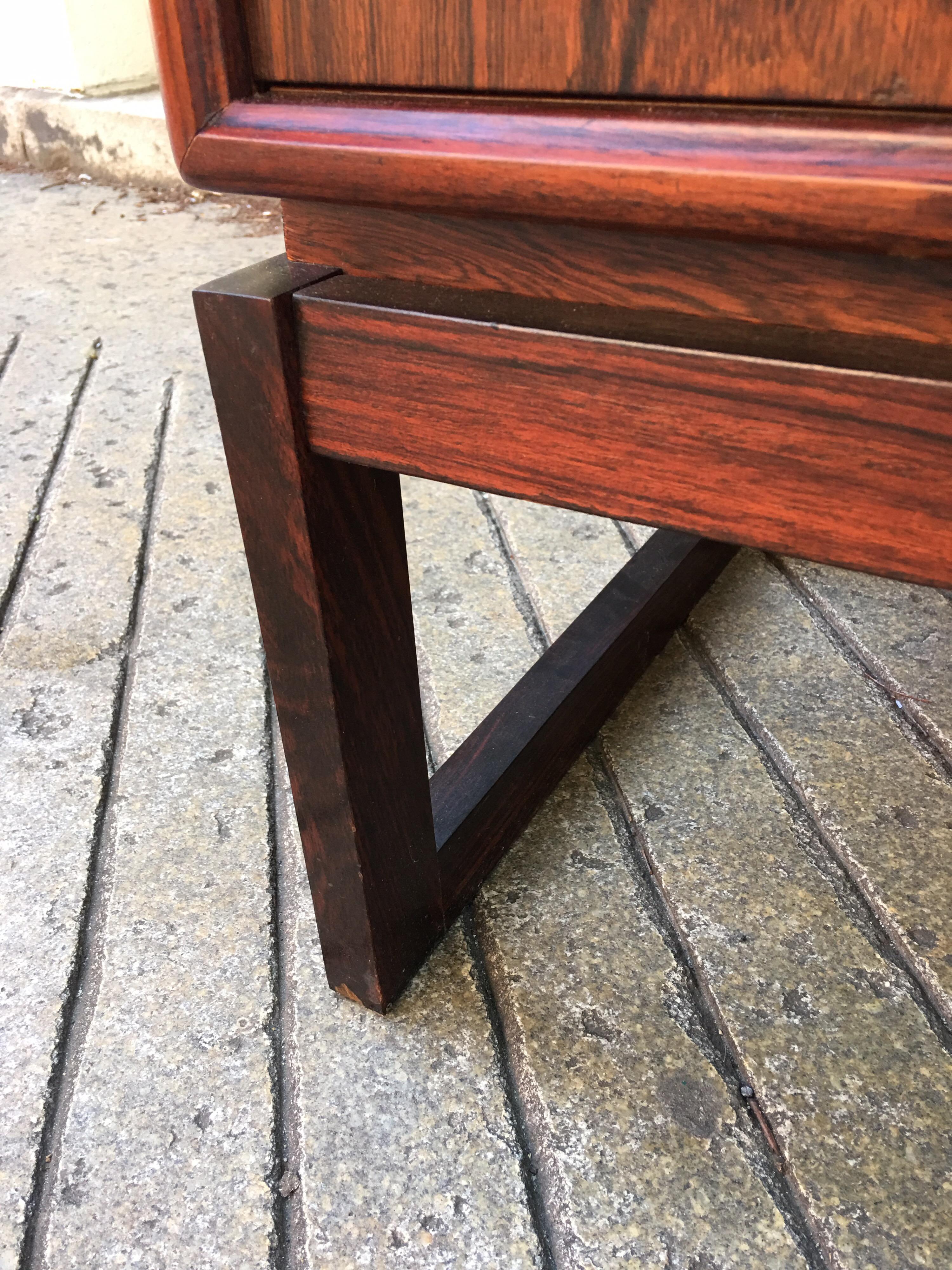 Danish Rosewood 3-Door Credenza 2