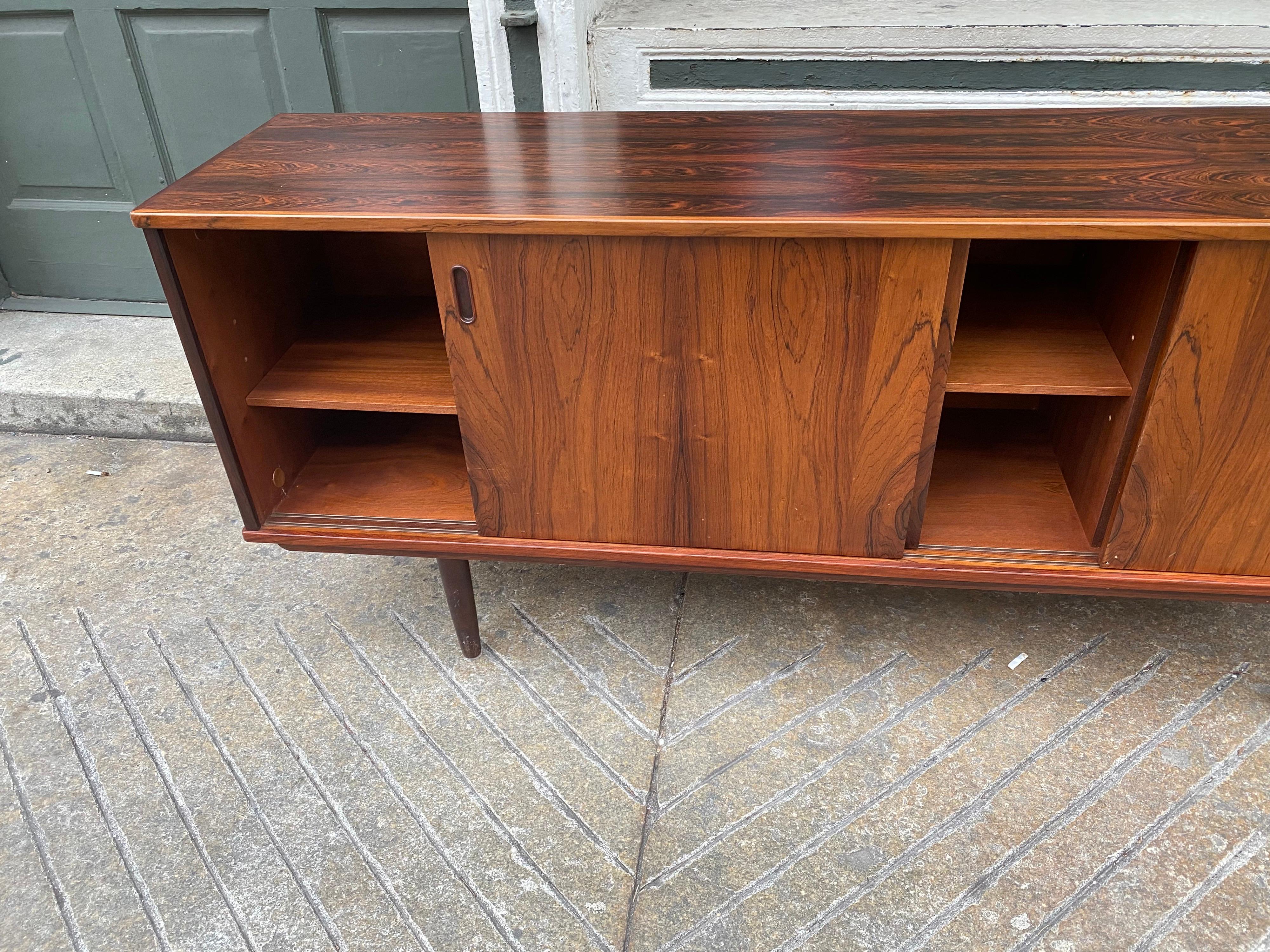 Danish Rosewood 3 Door Credenza 3