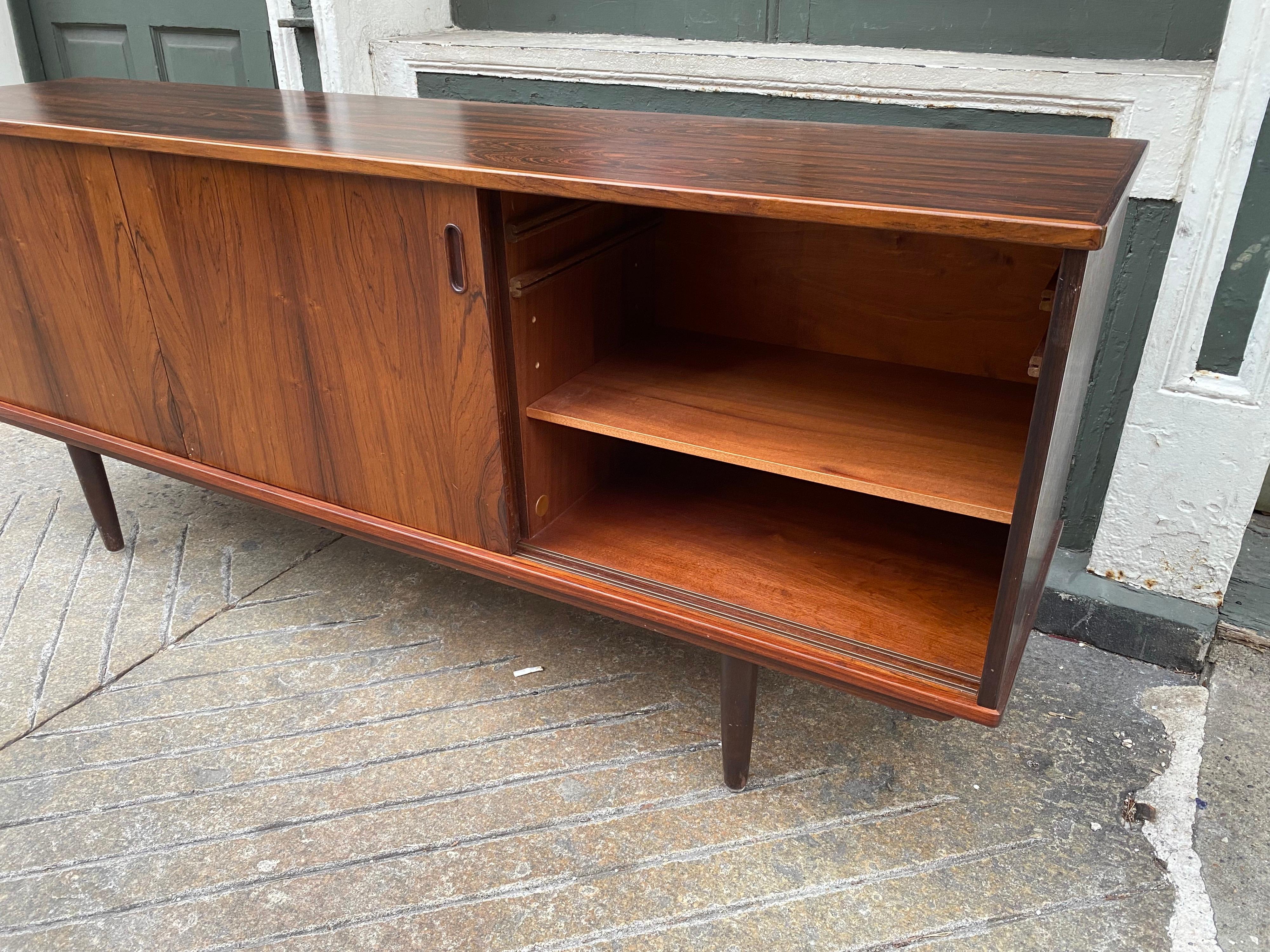 Danish Rosewood 3 Door Credenza 4