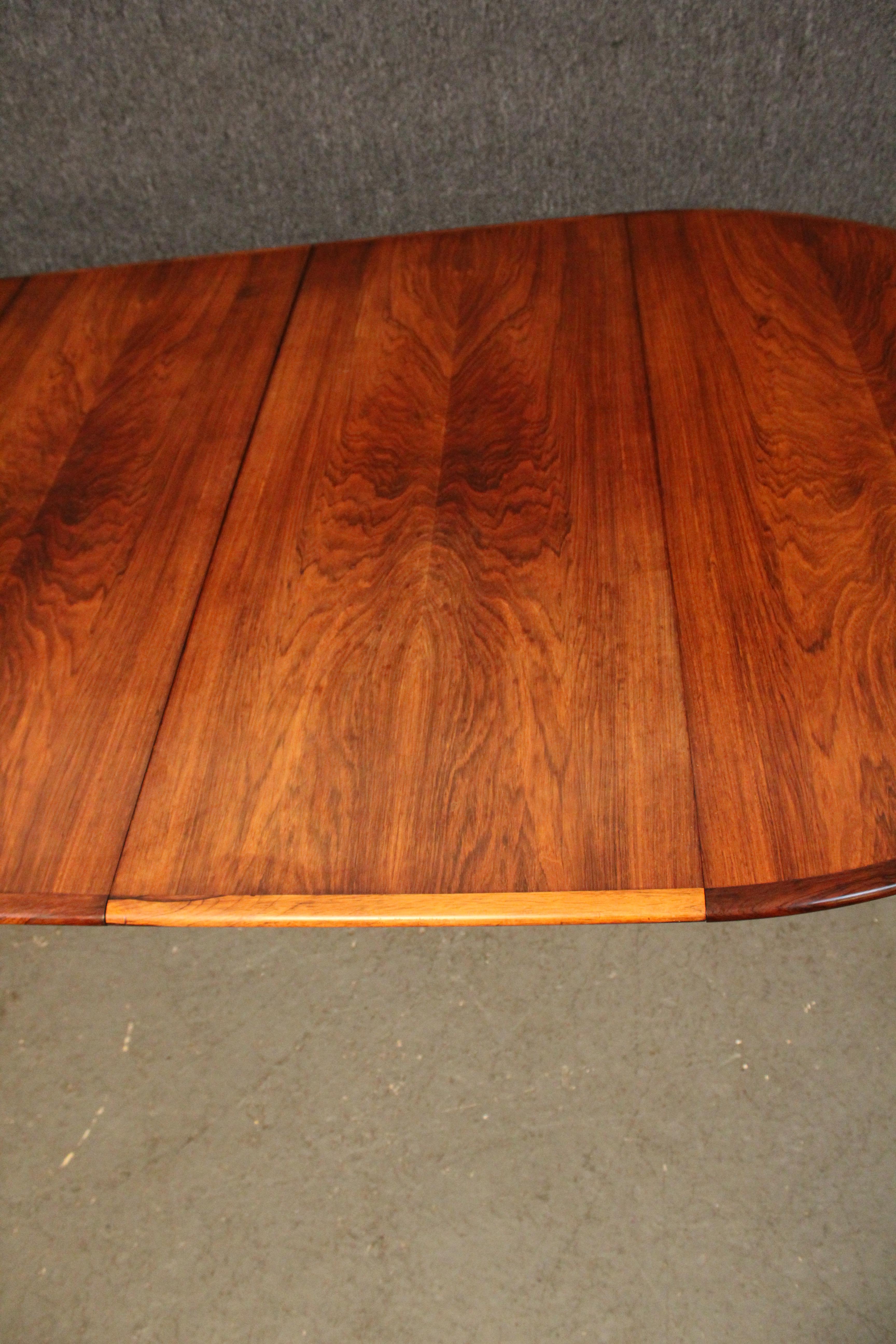 Danish Rosewood 4-Leaf Banquet Table by H. Kjærnulf for Sorø Møbelfabrik 8