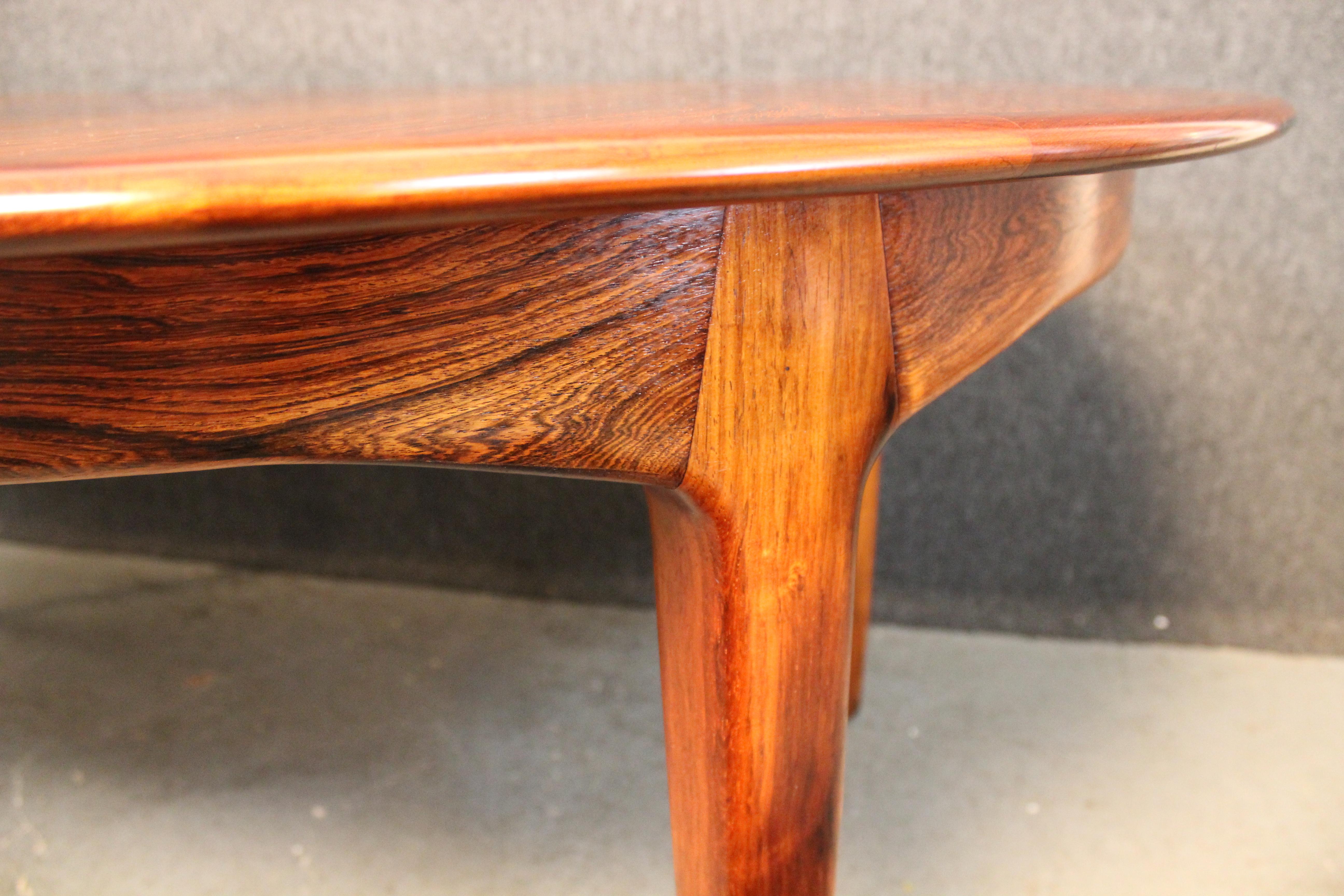 Danish Rosewood 4-Leaf Banquet Table by H. Kjærnulf for Sorø Møbelfabrik 12