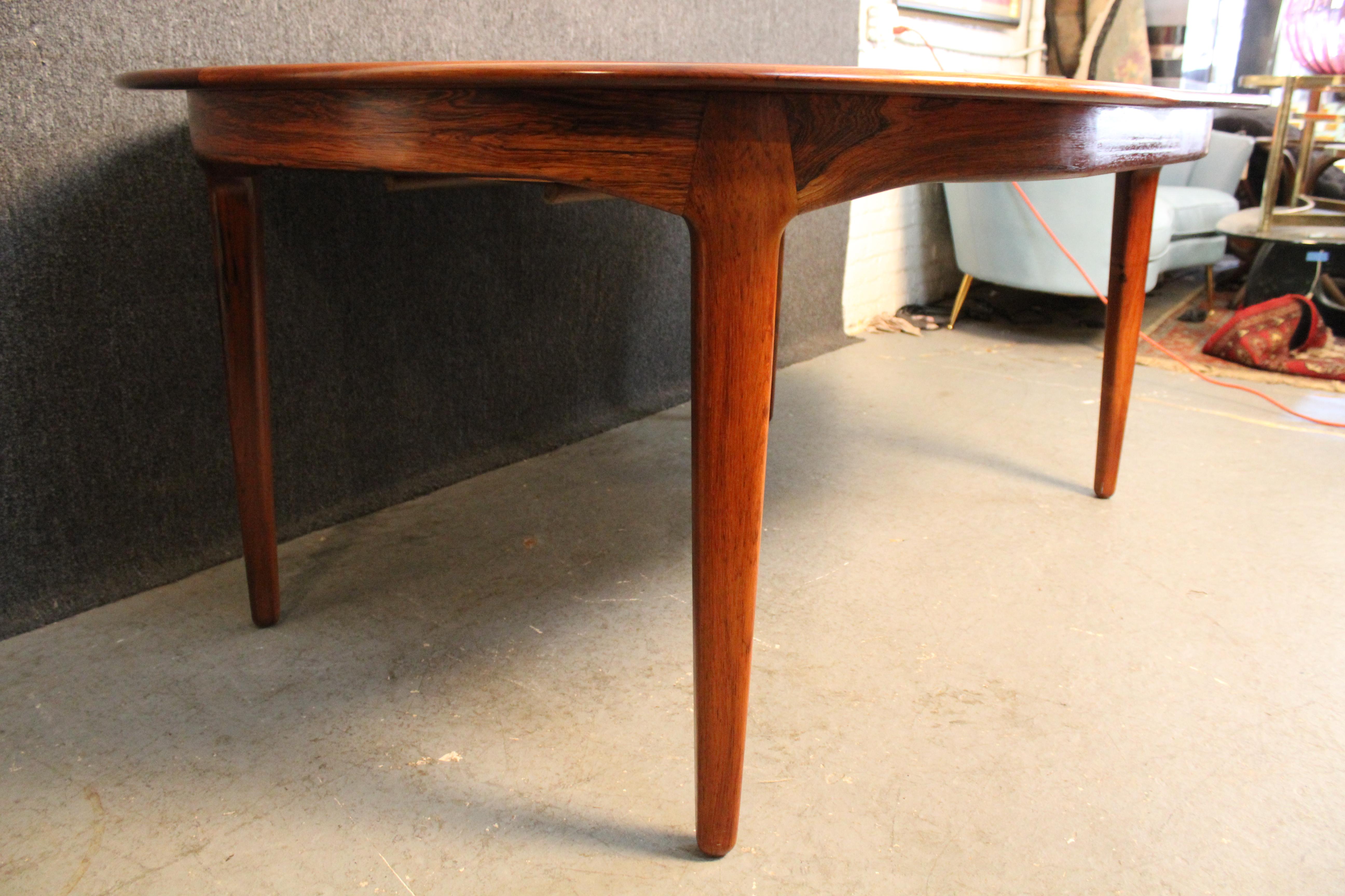 Danish Rosewood 4-Leaf Banquet Table by H. Kjærnulf for Sorø Møbelfabrik 13