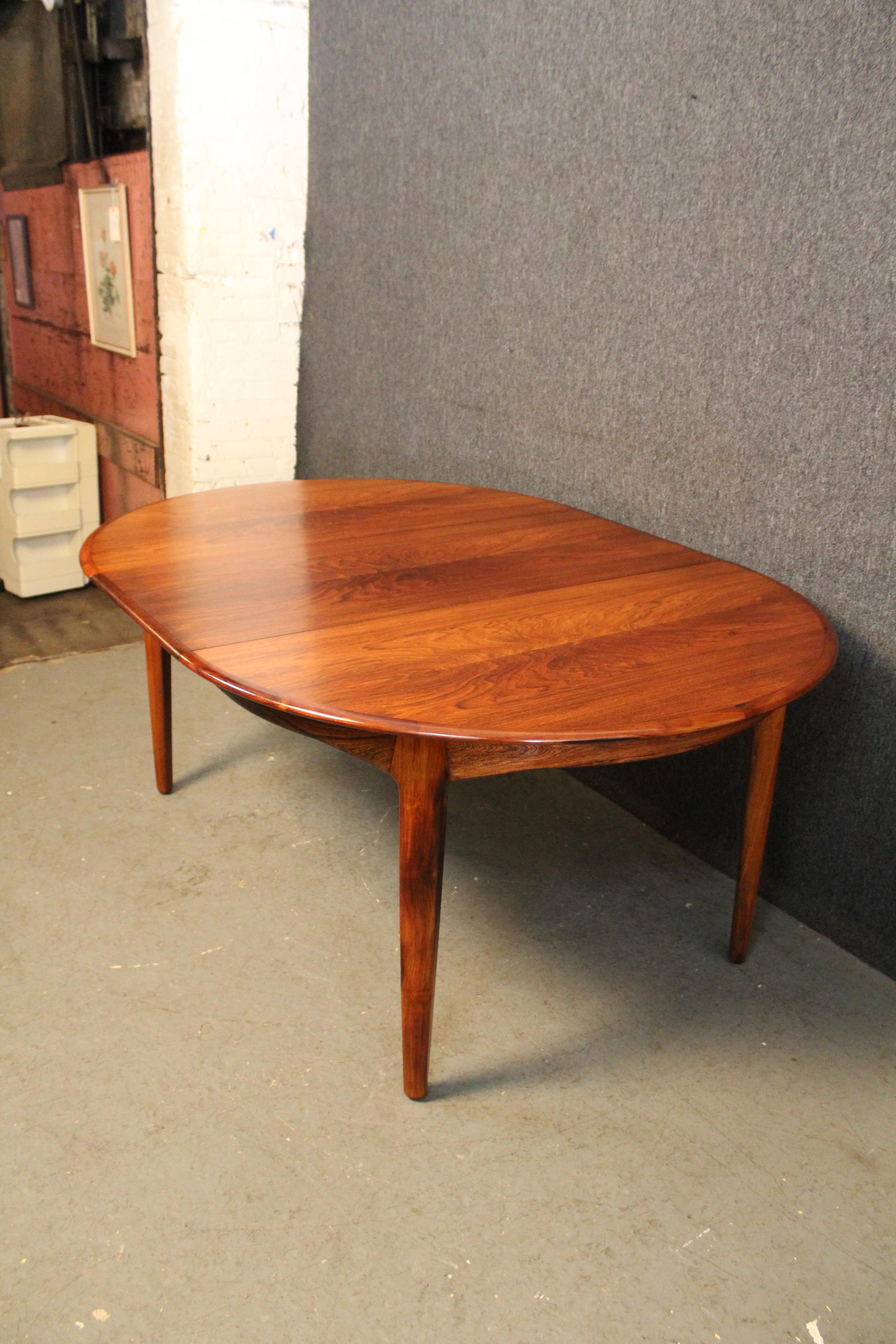 Danish Rosewood 4-Leaf Banquet Table by H. Kjærnulf for Sorø Møbelfabrik 1
