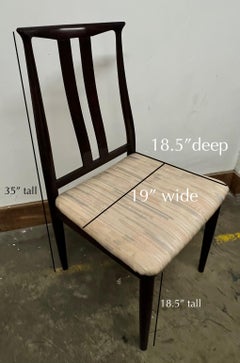 Niels Koefoedn Style Danish Dining Table 7 Chairs