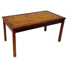 Danish Rosewood and Ceramic Tile Coffee Table Ox Art