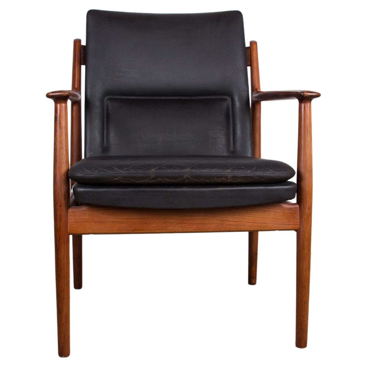 Danish Rosewood and Leather Armchairs, Model 431 by Arne Vodder for Sibast, 1960