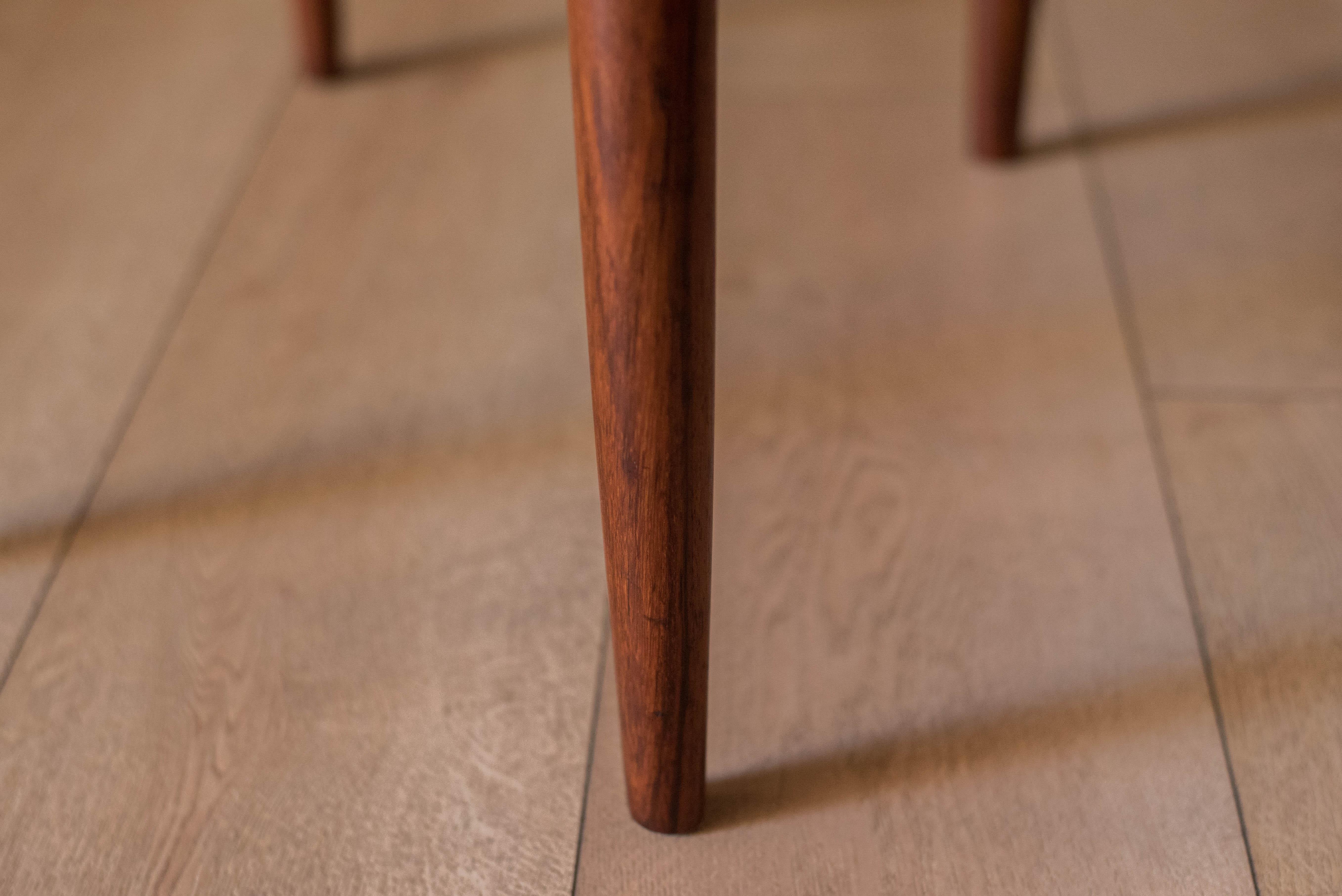 Danish Rosewood and Leather Niels Møller Model 80A Stool for J.L. Møllers 5