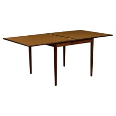 Danish Rosewood and Leather Top Game Table