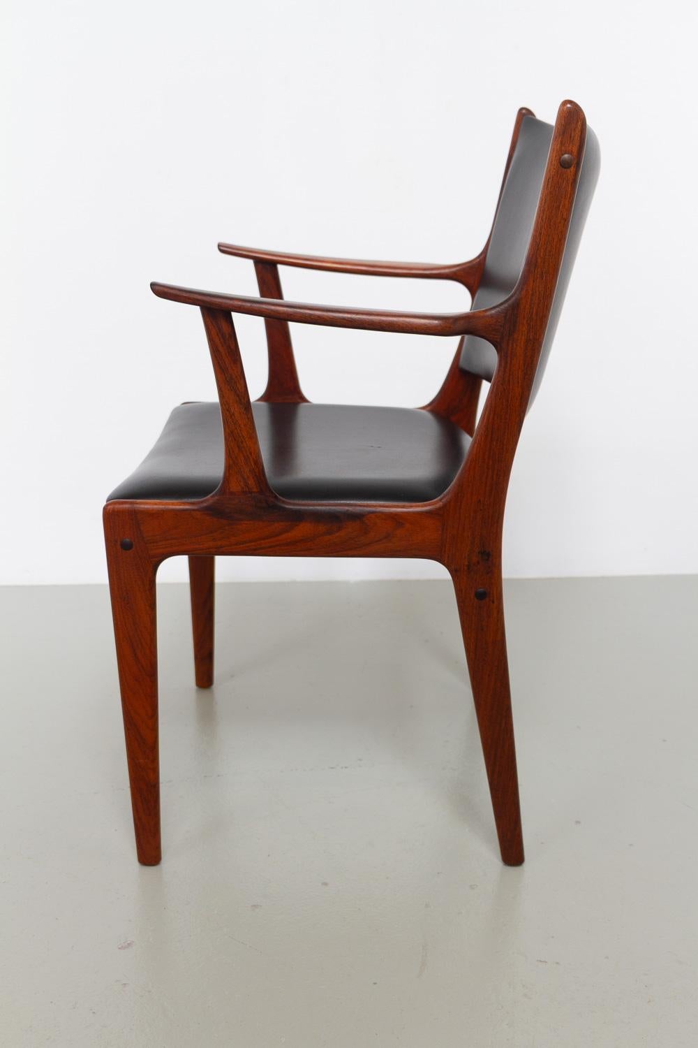 Dänischer Palisander-Sessel von Johannes Andersen für Uldum Møbelfabrik, 1960er Jahre. im Angebot 7