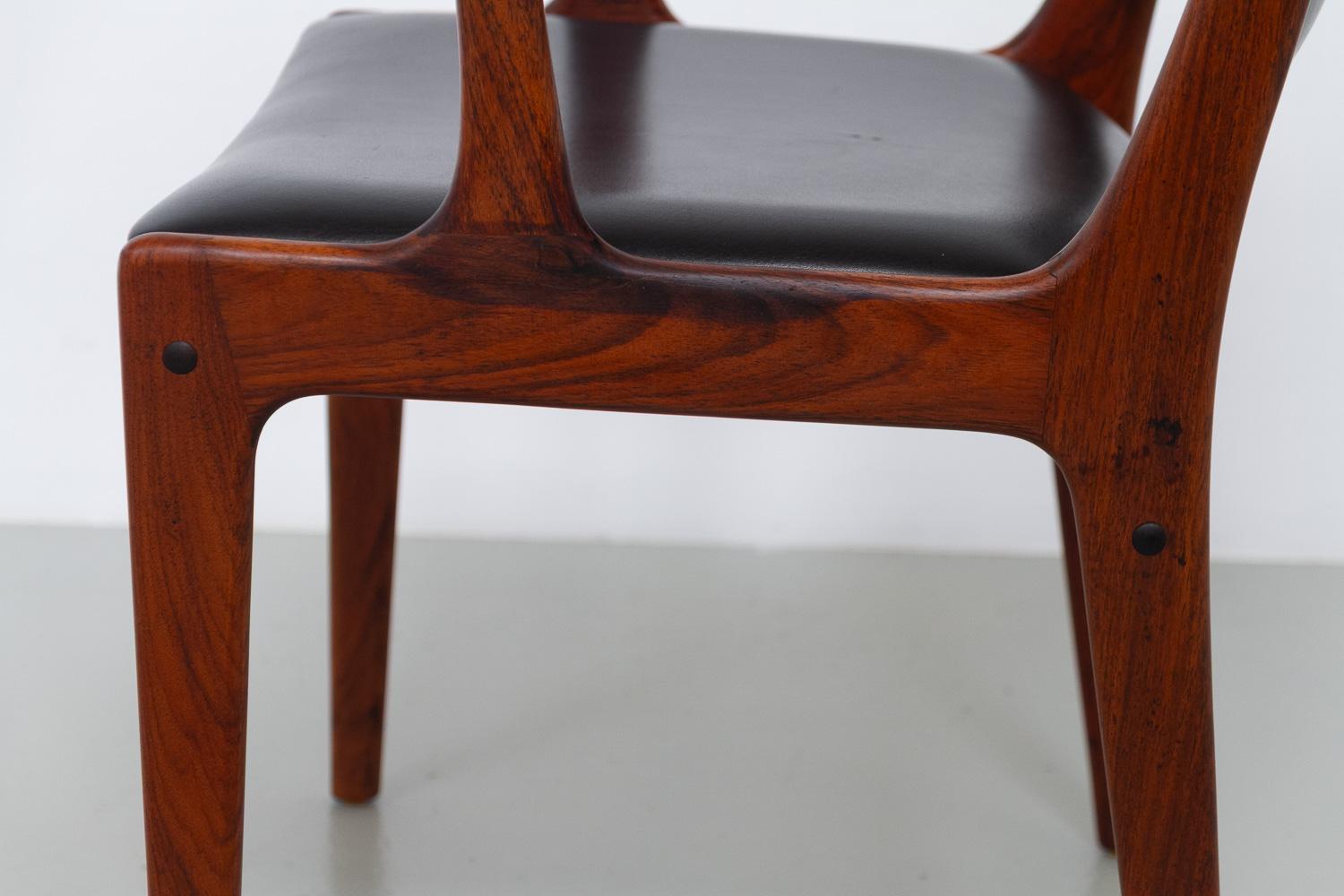 Dänischer Palisander-Sessel von Johannes Andersen für Uldum Møbelfabrik, 1960er Jahre. im Angebot 8