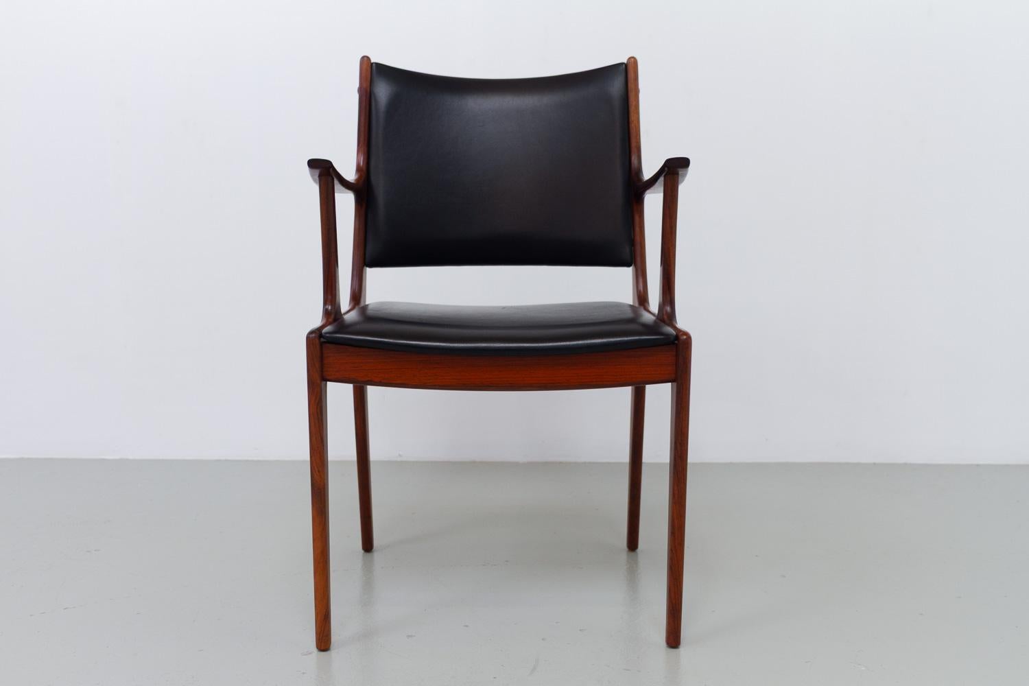 Dänischer Palisander-Sessel von Johannes Andersen für Uldum Møbelfabrik, 1960er Jahre. im Angebot 2