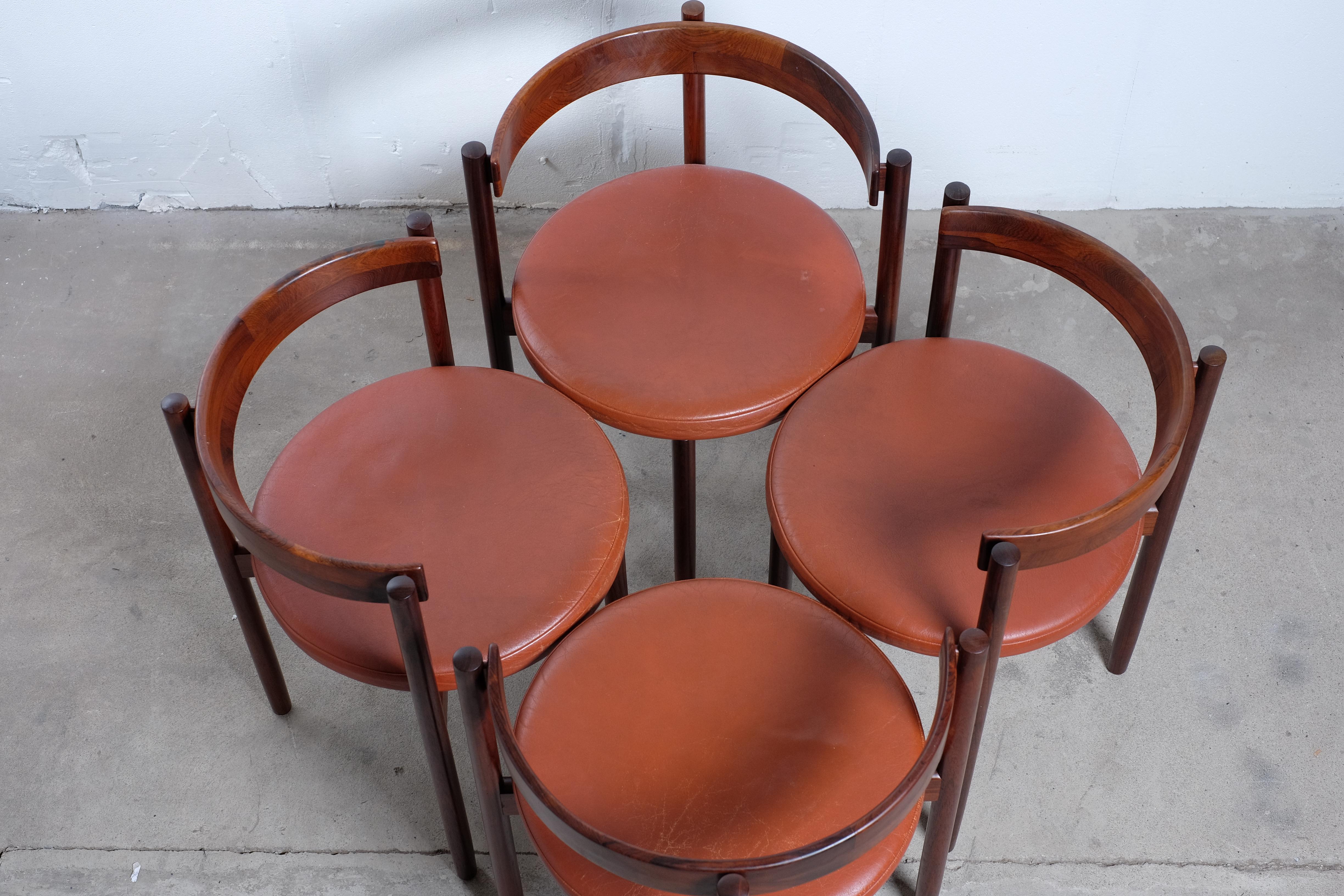 Mid-Century Modern Danish Rosewood Armchairs by Hugo Frandsen for Børge M. Søndergaard, 1964