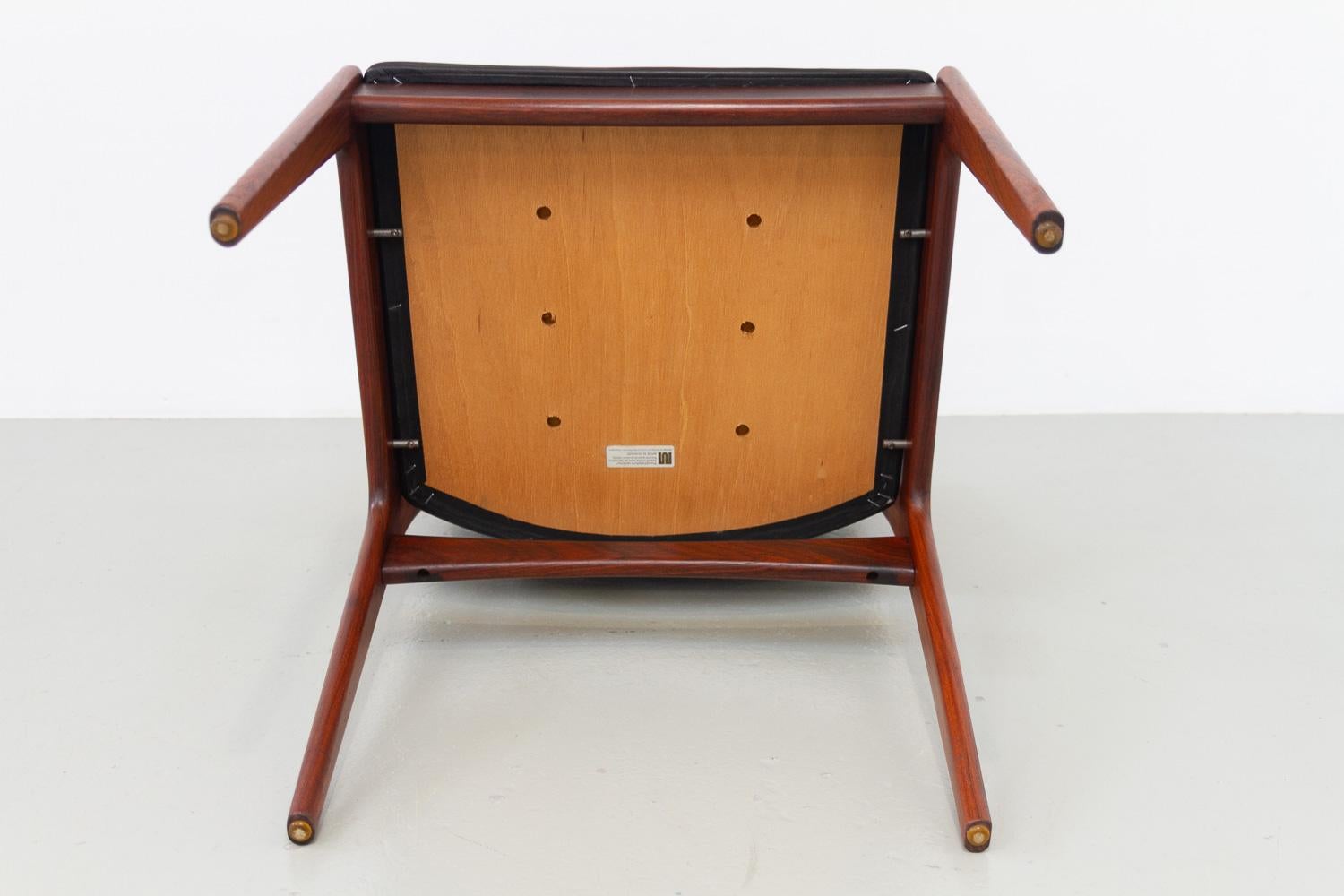Dänische Palisander-Sessel von Johannes Andersen für Uldum Møbler, 1960er Jahre. 6er-Set im Angebot 13