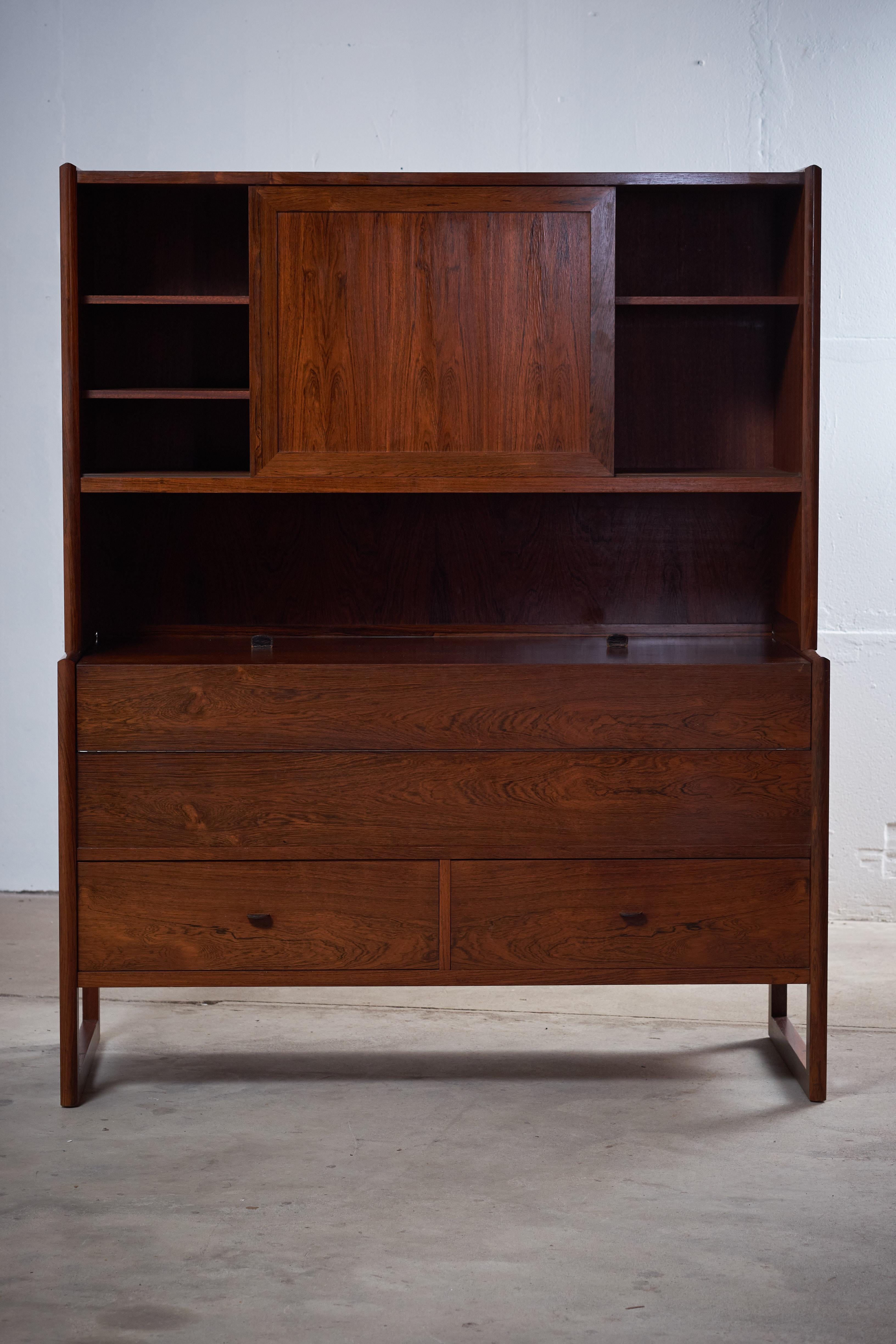 Mid-Century Modern Danish Rosewood Bar Cabinet, 1960s, Midcentury