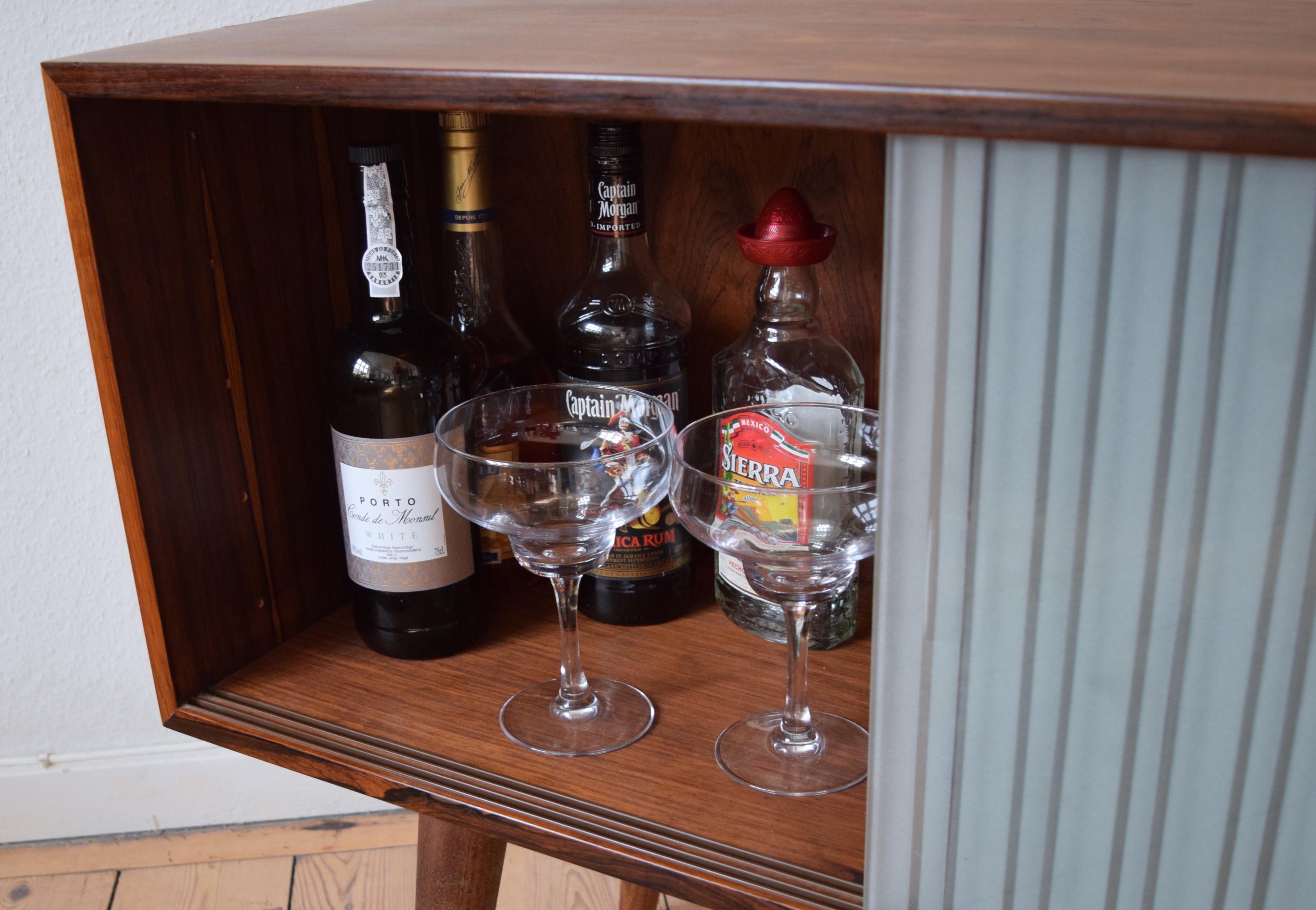 Mid-Century Modern Danish Rosewood Bar Cabinet by Kai Kristiansen, 1960s