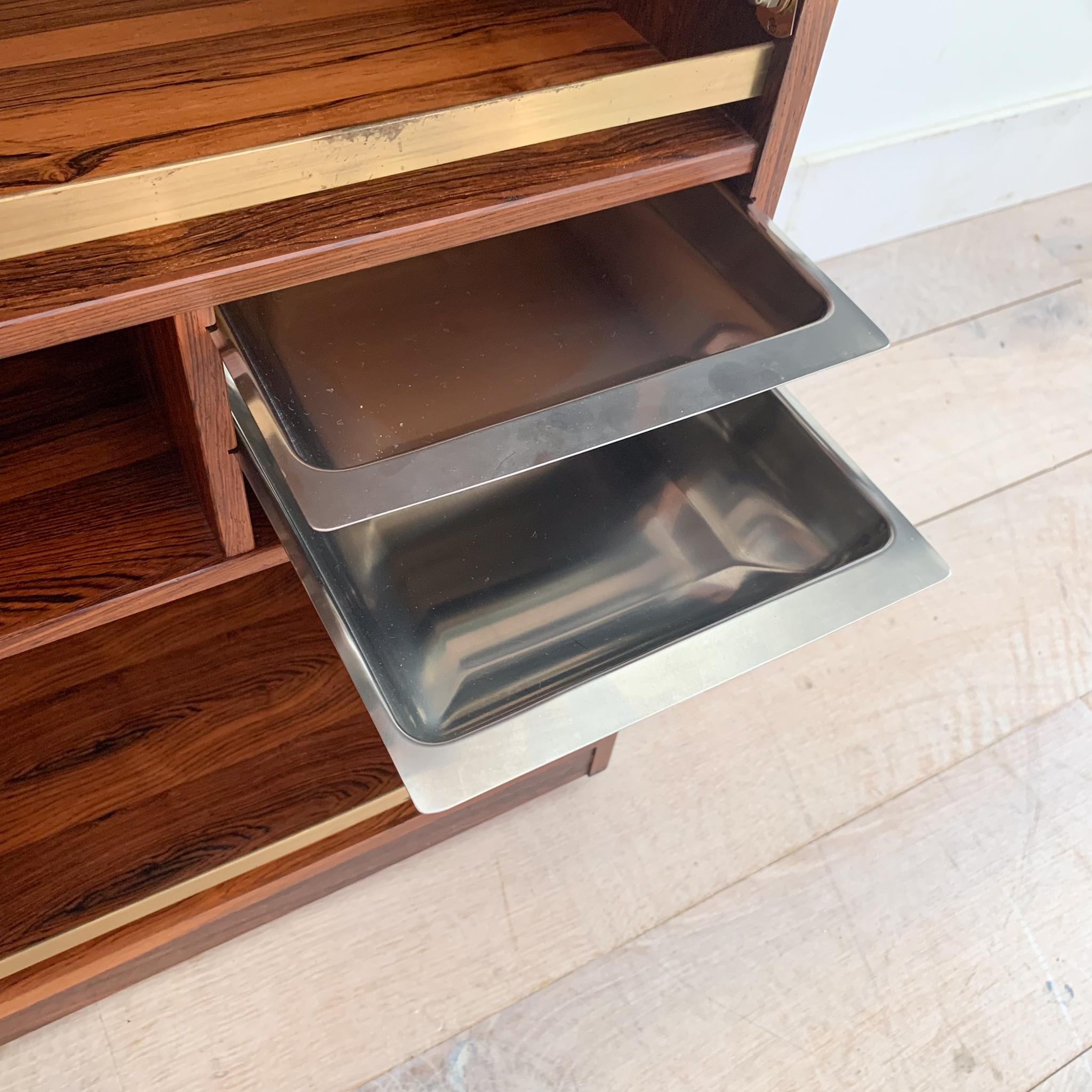 Danish Rosewood Bar Cabinet by Reno Wahl Iversen for Dyrlund 12