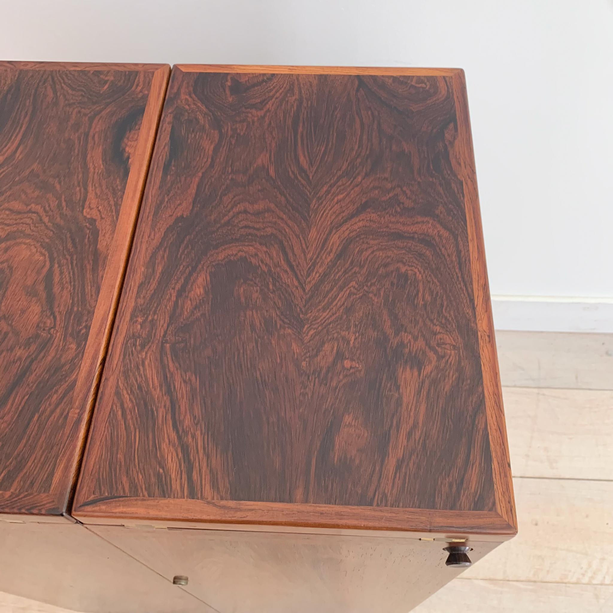 Mid-20th Century Danish Rosewood Bar Cabinet by Reno Wahl Iversen for Dyrlund