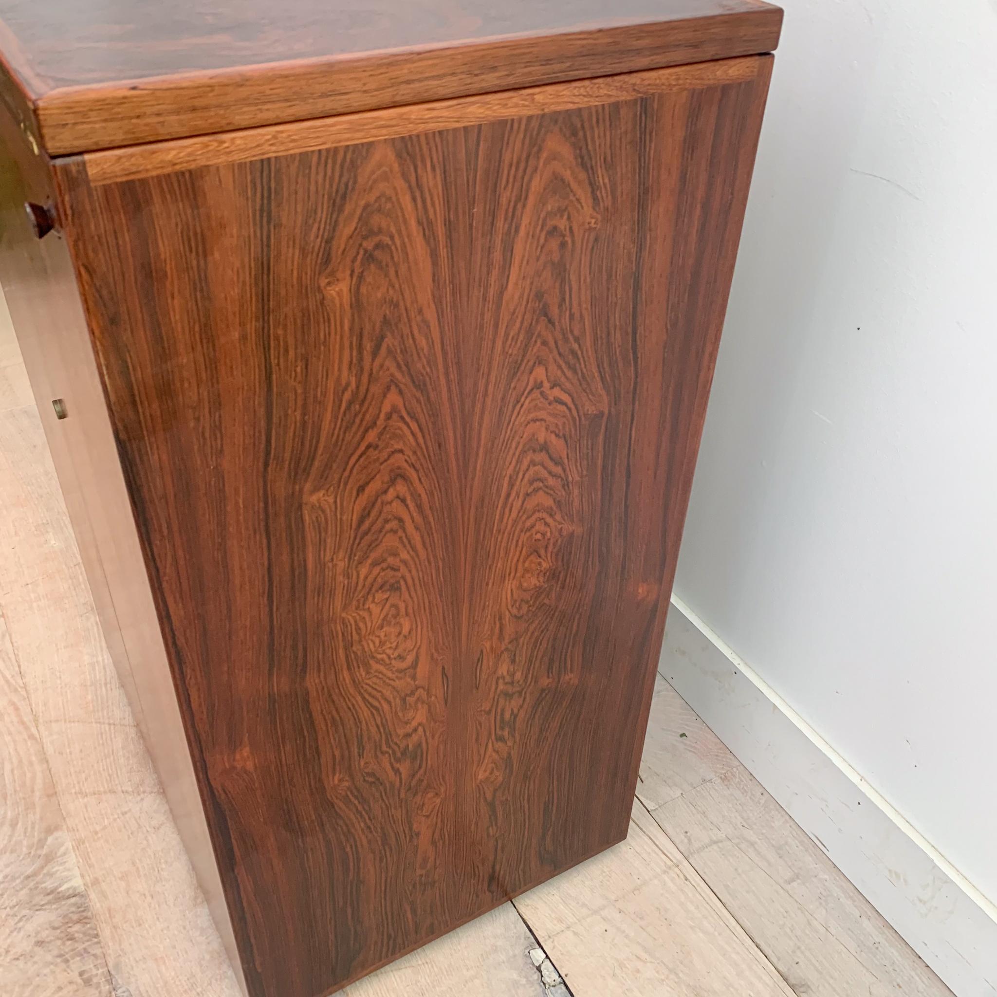 Danish Rosewood Bar Cabinet by Reno Wahl Iversen for Dyrlund 1