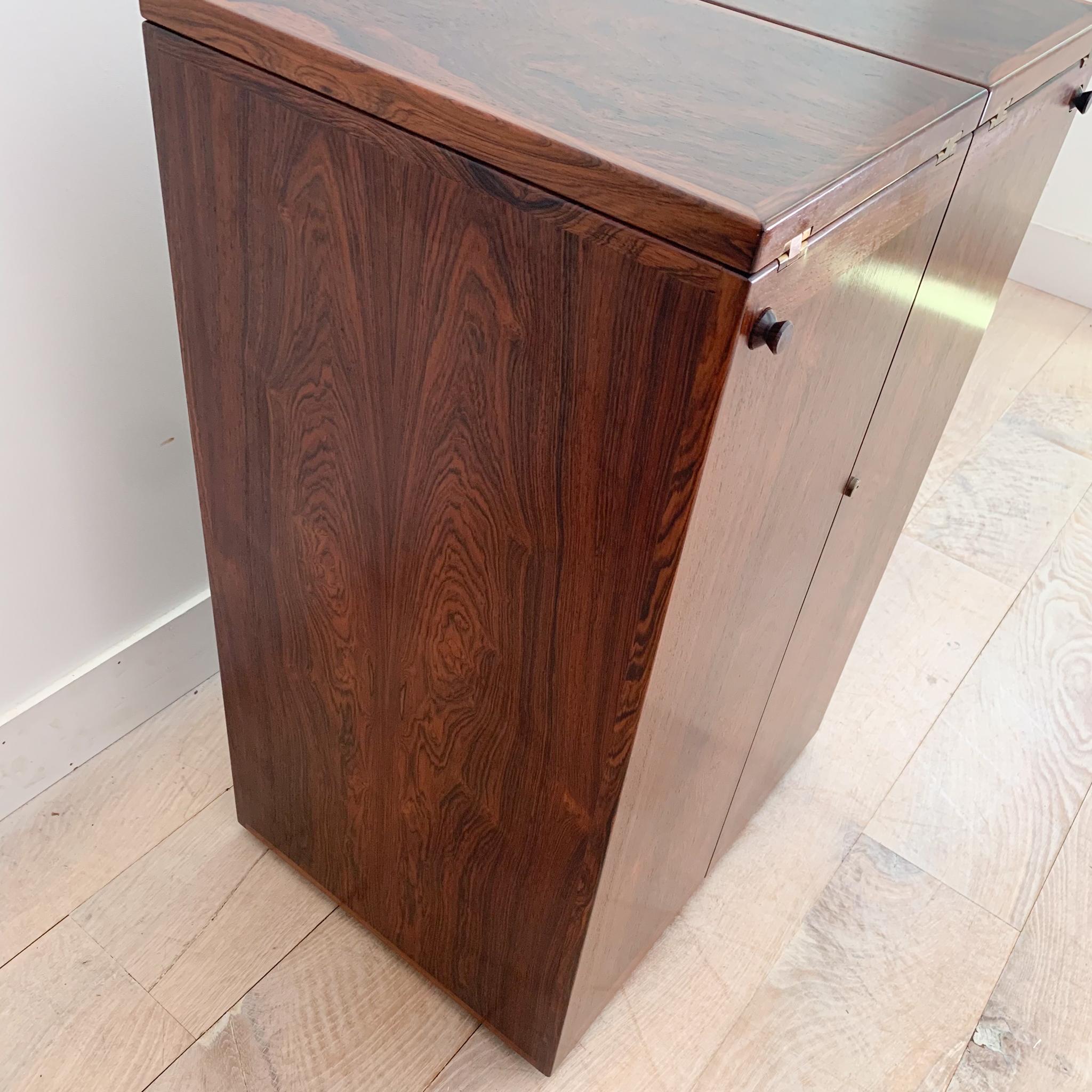 Danish Rosewood Bar Cabinet by Reno Wahl Iversen for Dyrlund 2