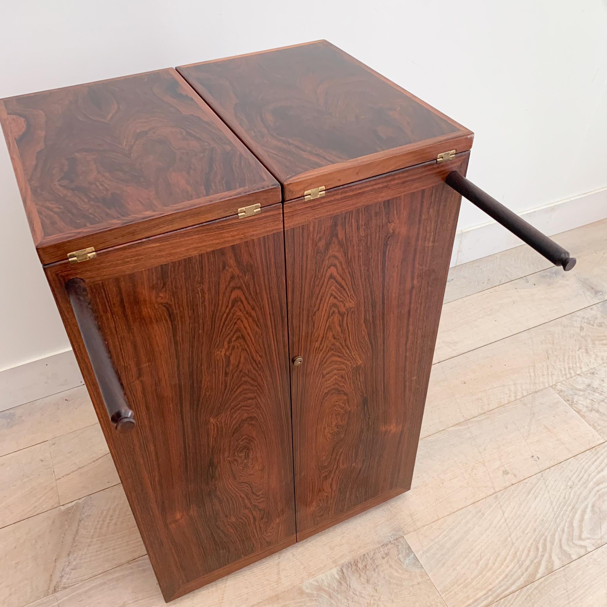 Danish Rosewood Bar Cabinet by Reno Wahl Iversen for Dyrlund 4