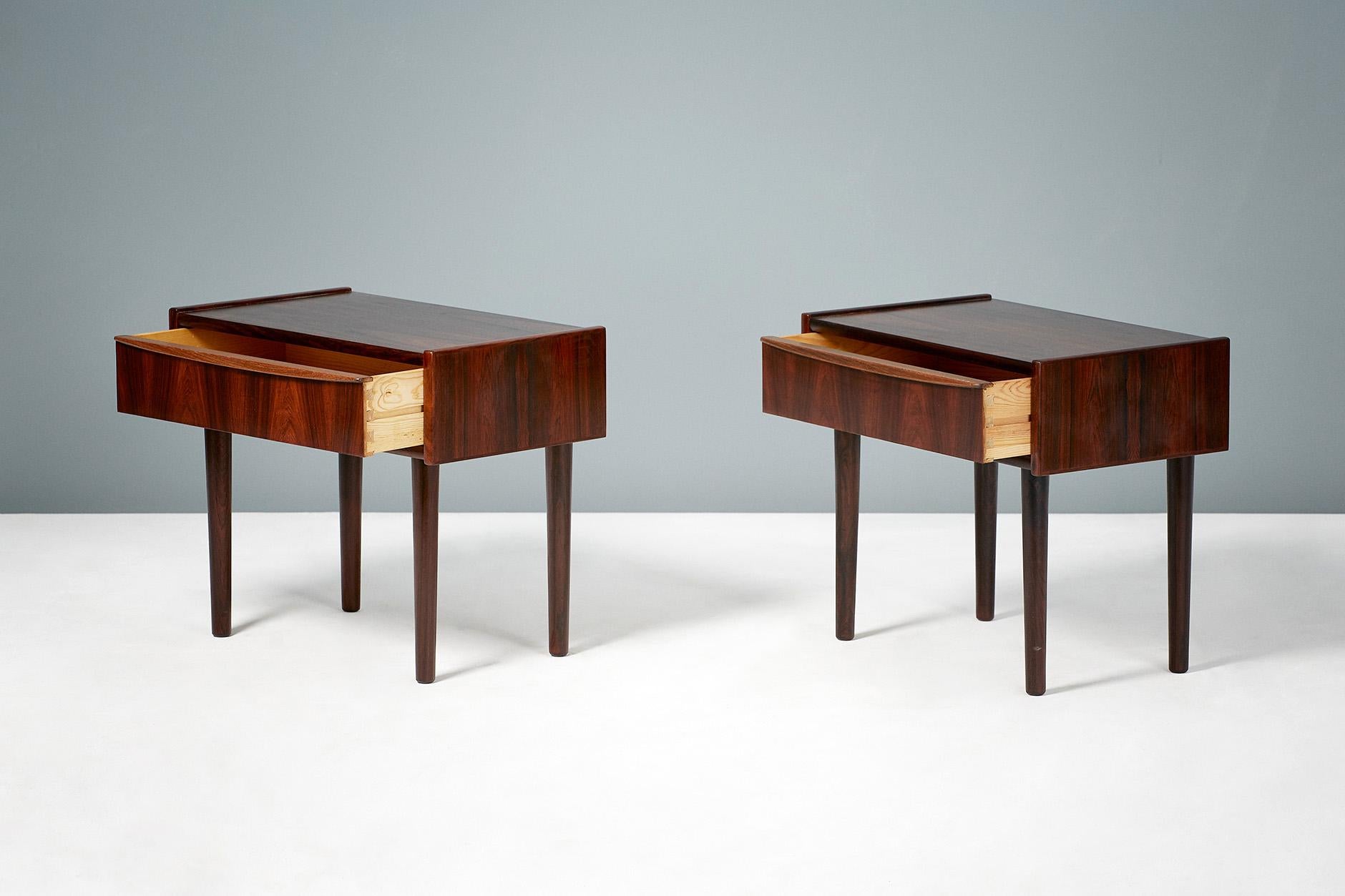 Danish Rosewood Bedside Cabinets, circa 1960 In Excellent Condition For Sale In London, GB