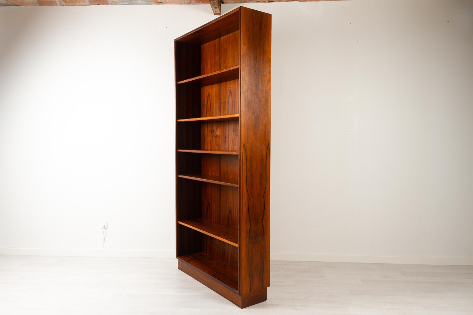 Mid-Century Modern Danish Rosewood Bookcase 1960s