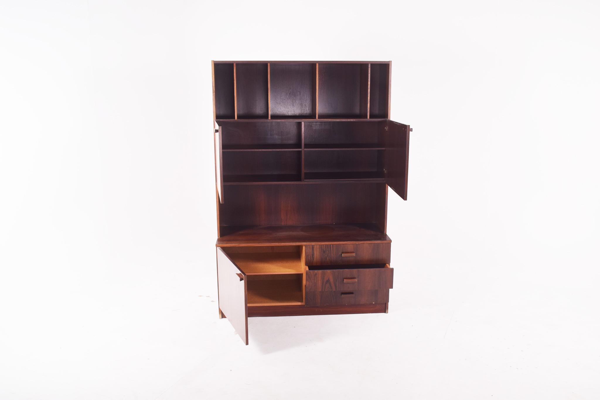 Danish Rosewood Bookcase, 1960s For Sale 2