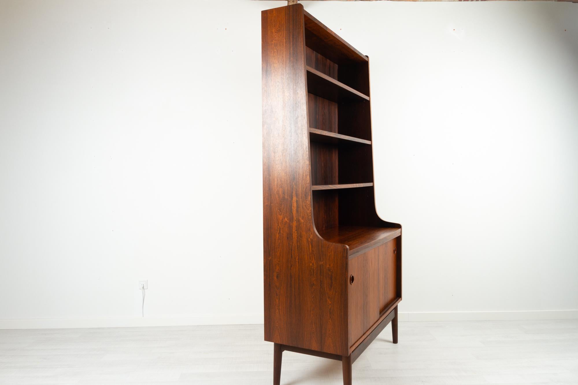Mid-Century Modern Danish Rosewood Bookcase by Johannes Sorth, 1960s
