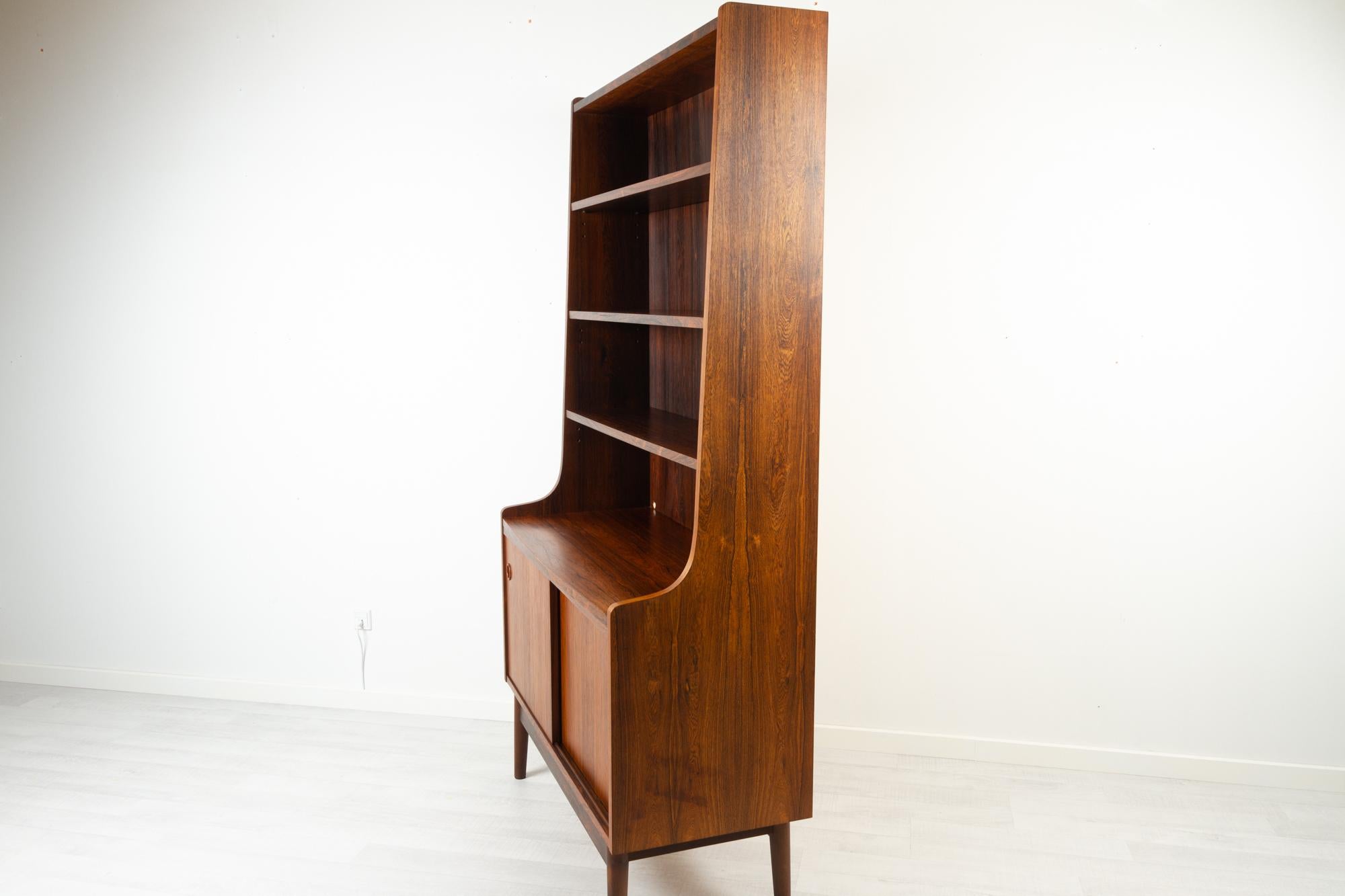 Danish Rosewood Bookcase by Johannes Sorth, 1960s In Good Condition In Asaa, DK