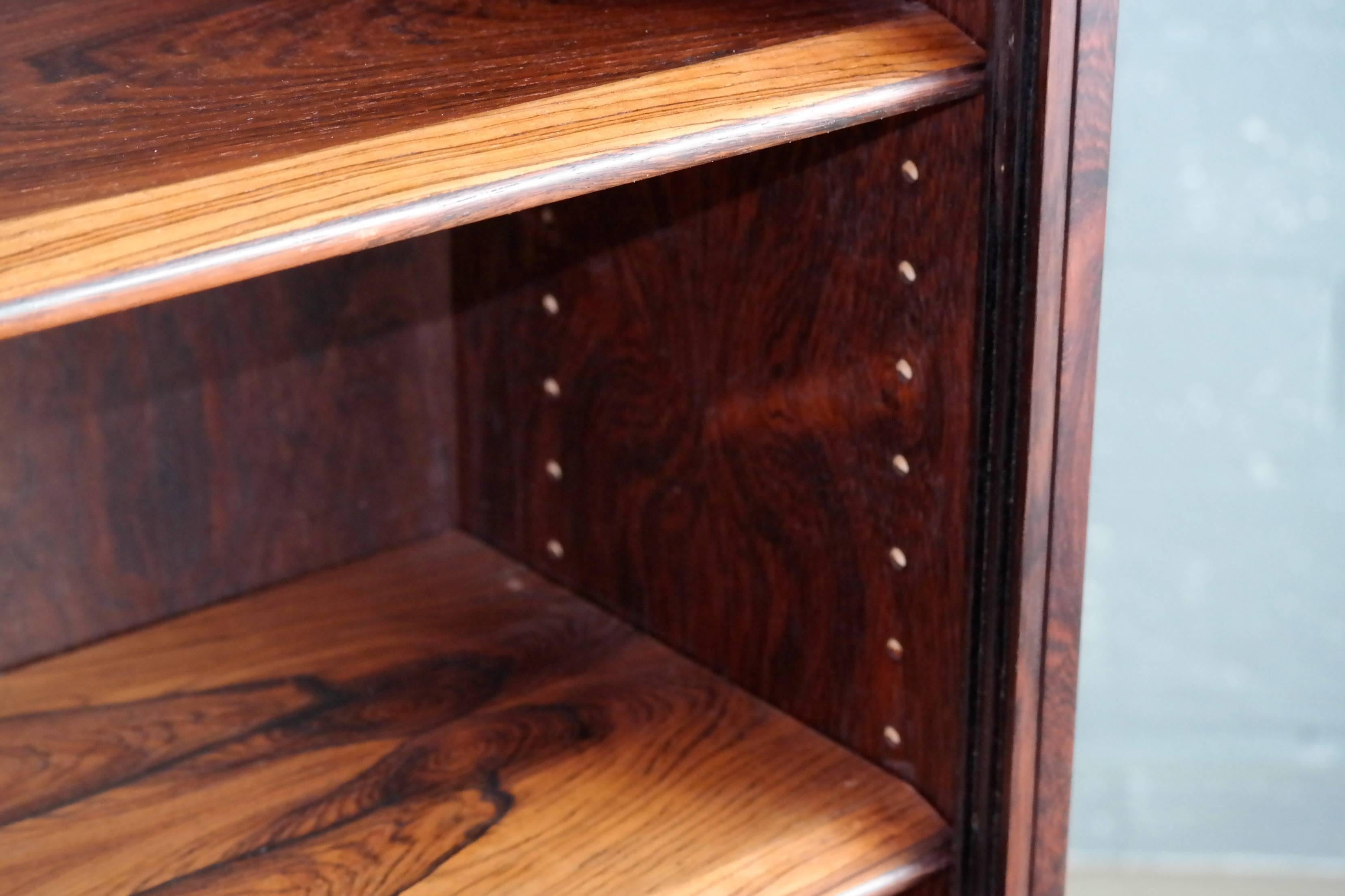 Mid-Century Modern Danish Rosewood Bookcase or Display Cabinet with Glass Doors for John Stuart