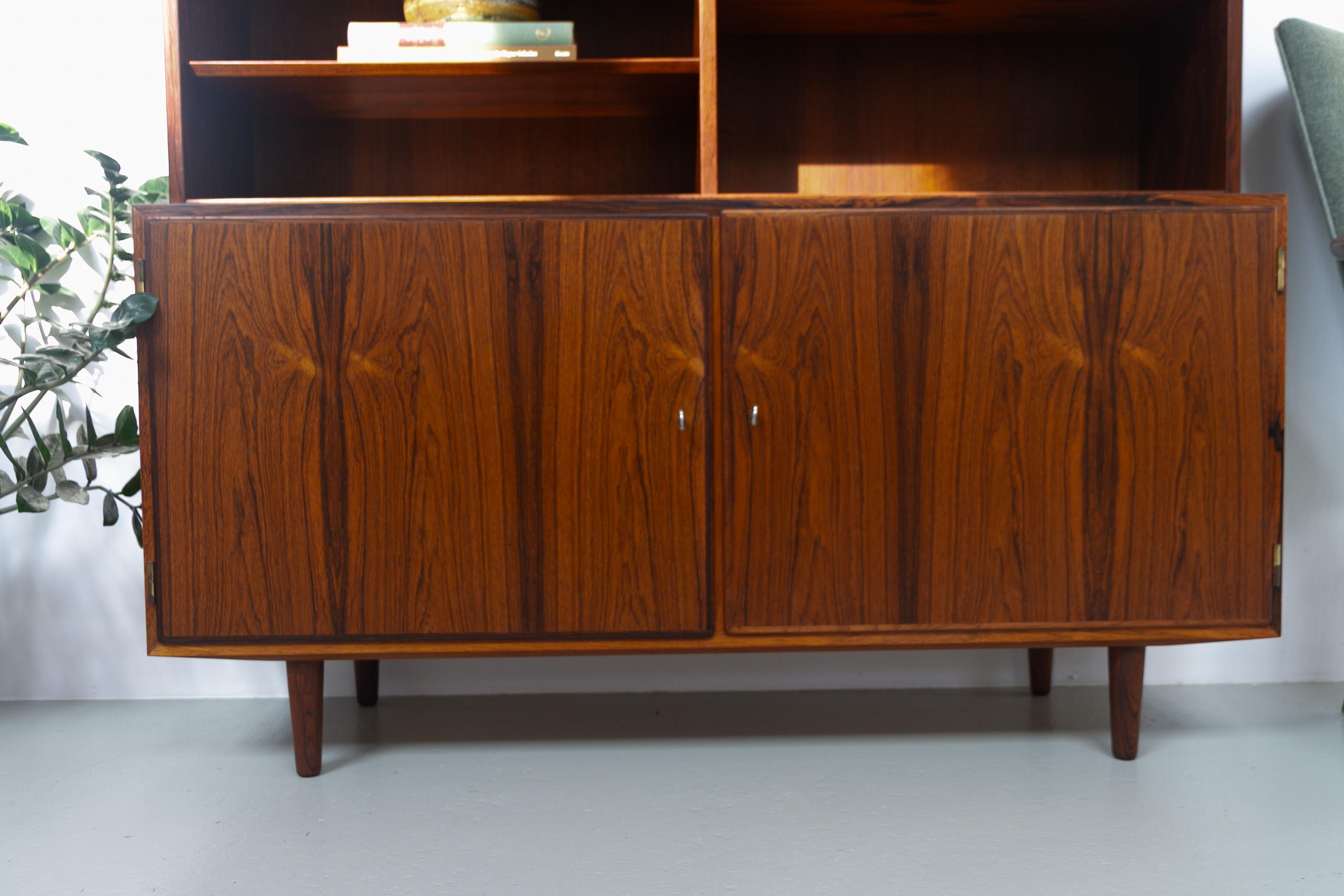 Libreria con credenza in palissandro danese di Carlo Jensen per Hundevad, anni '60. in vendita 12