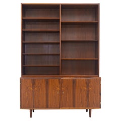 Danish Rosewood Bookcase with Sideboard by Carlo Jensen for Hundevad, 1960s.