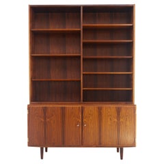 Danish Rosewood Bookcase with Sideboard by Carlo Jensen for Hundevad, 1960s.
