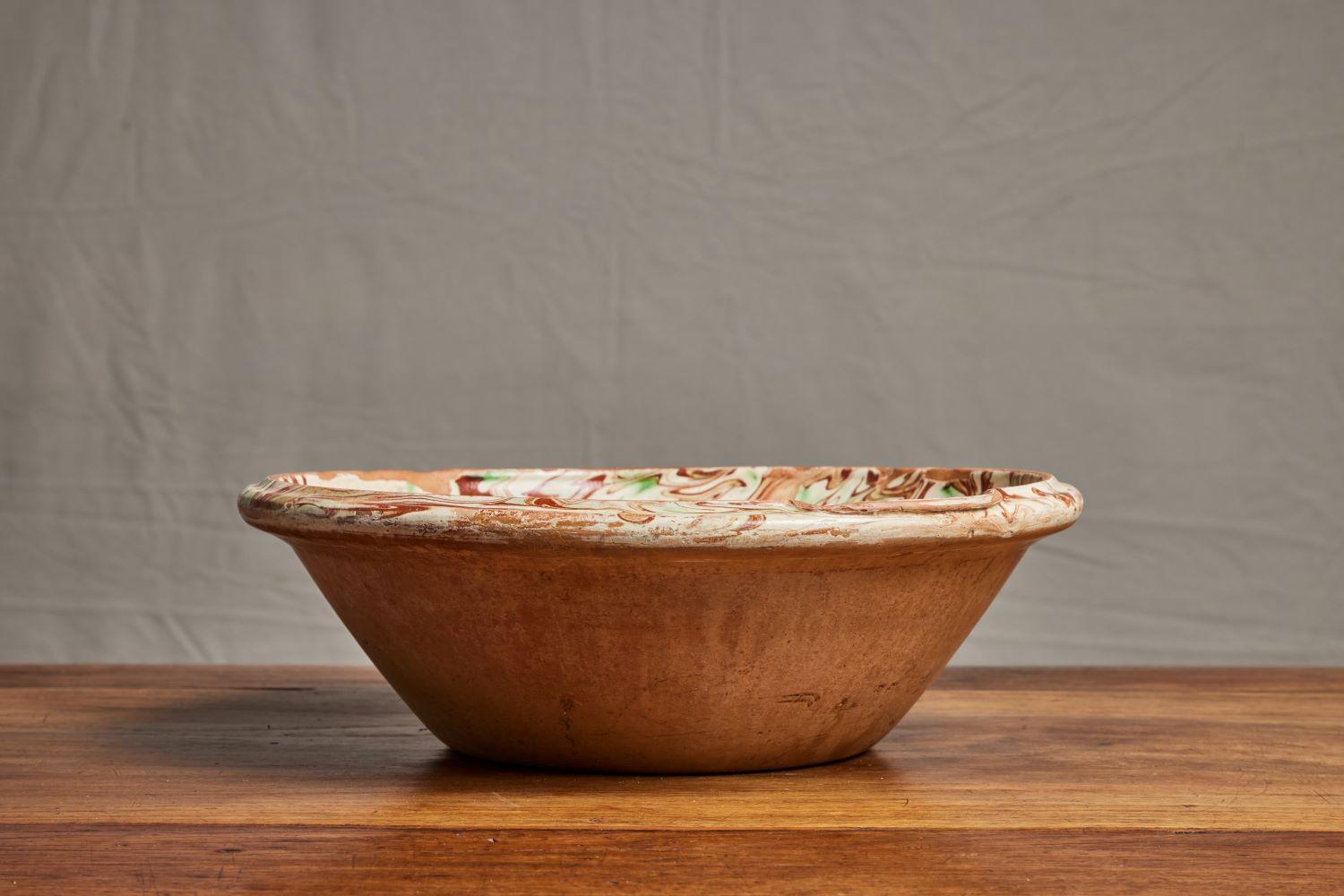 Danish Farmhouse Bowl In Excellent Condition In Pasadena, CA