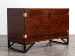 Dänisches Rosenholz-Messing-Kabinett Svend Langkilde für Illums Bolighus