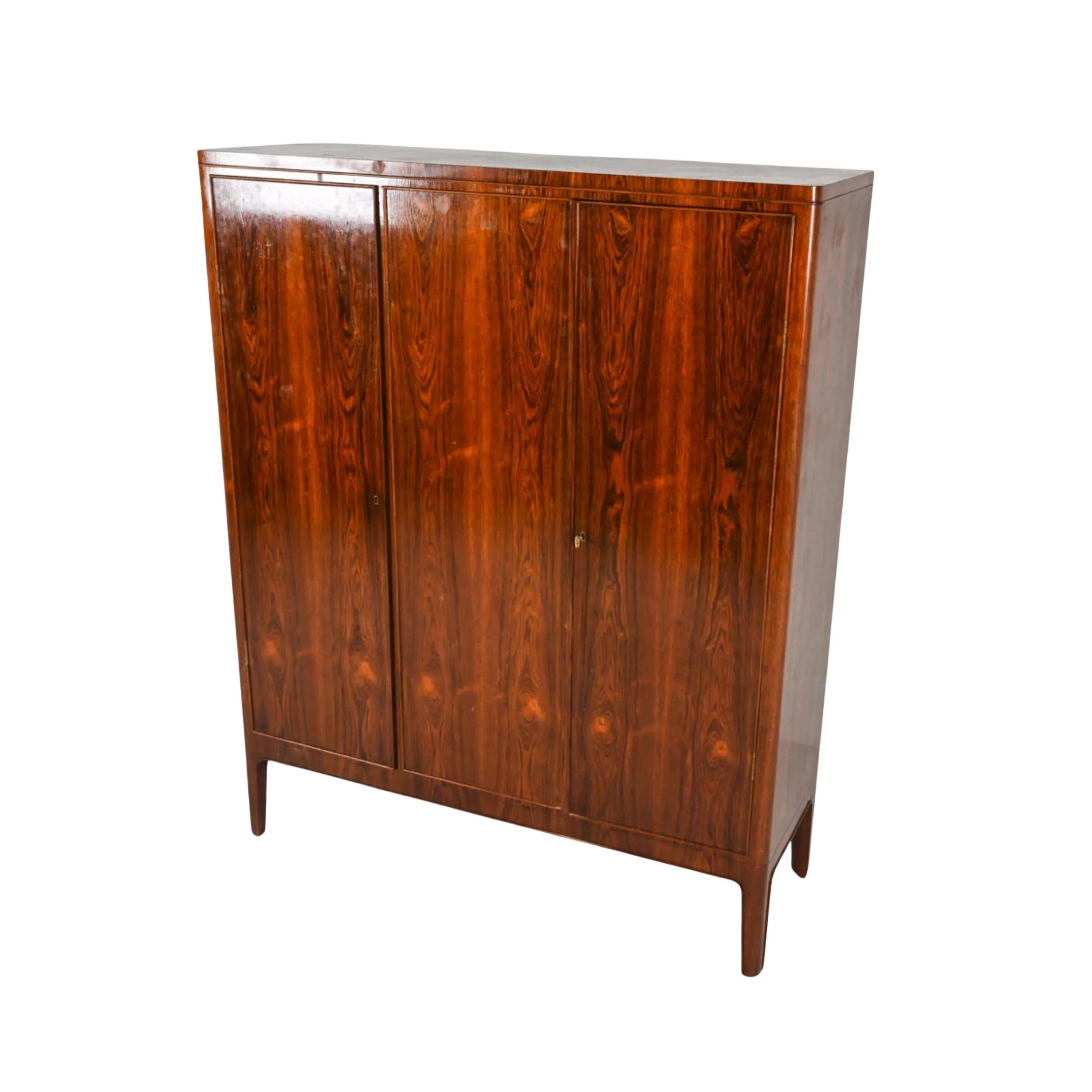 Moderne Cabinet danois en bois de rose A.I.C. & C.B. Hansen en vente