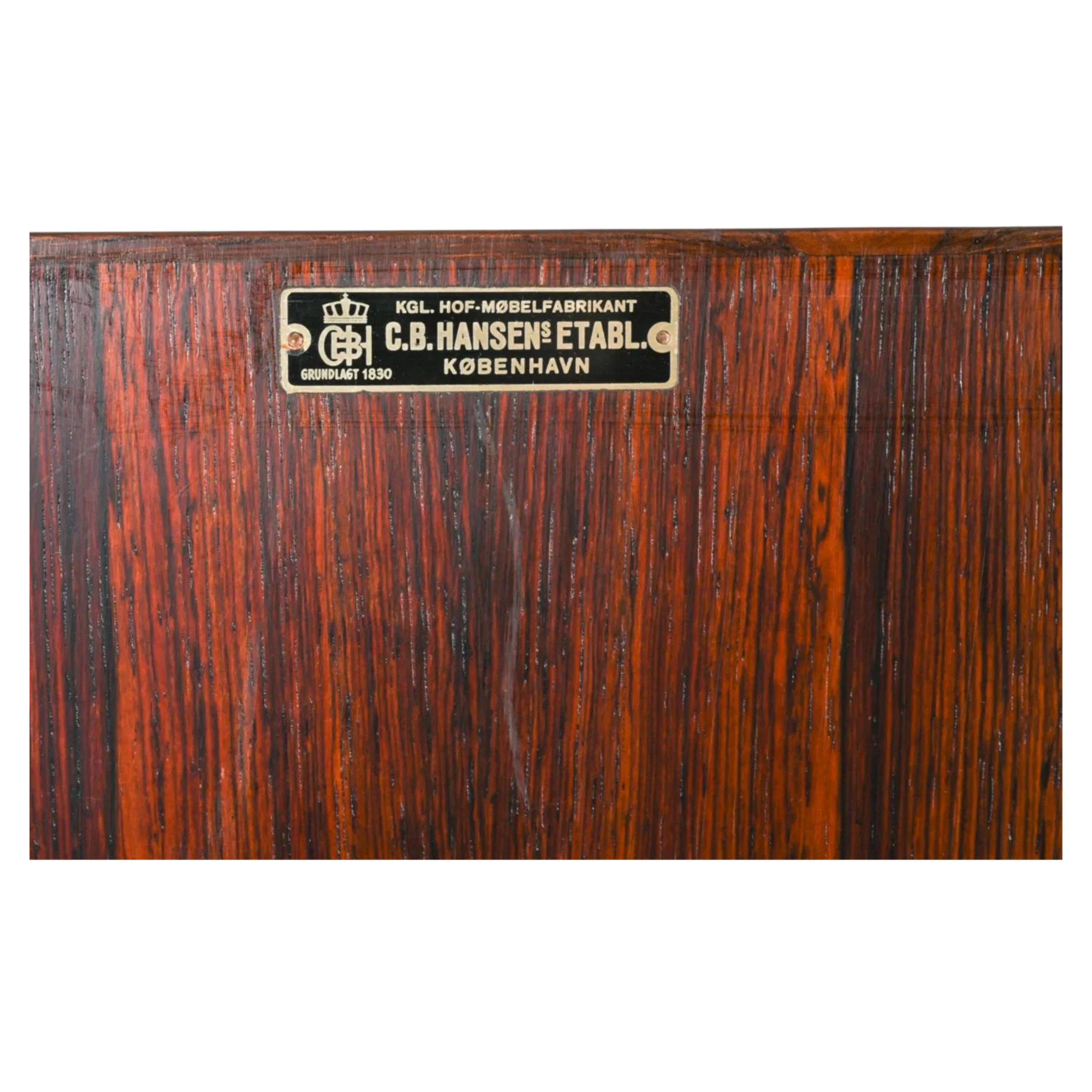 Danois Cabinet danois en bois de rose A.I.C. & C.B. Hansen en vente