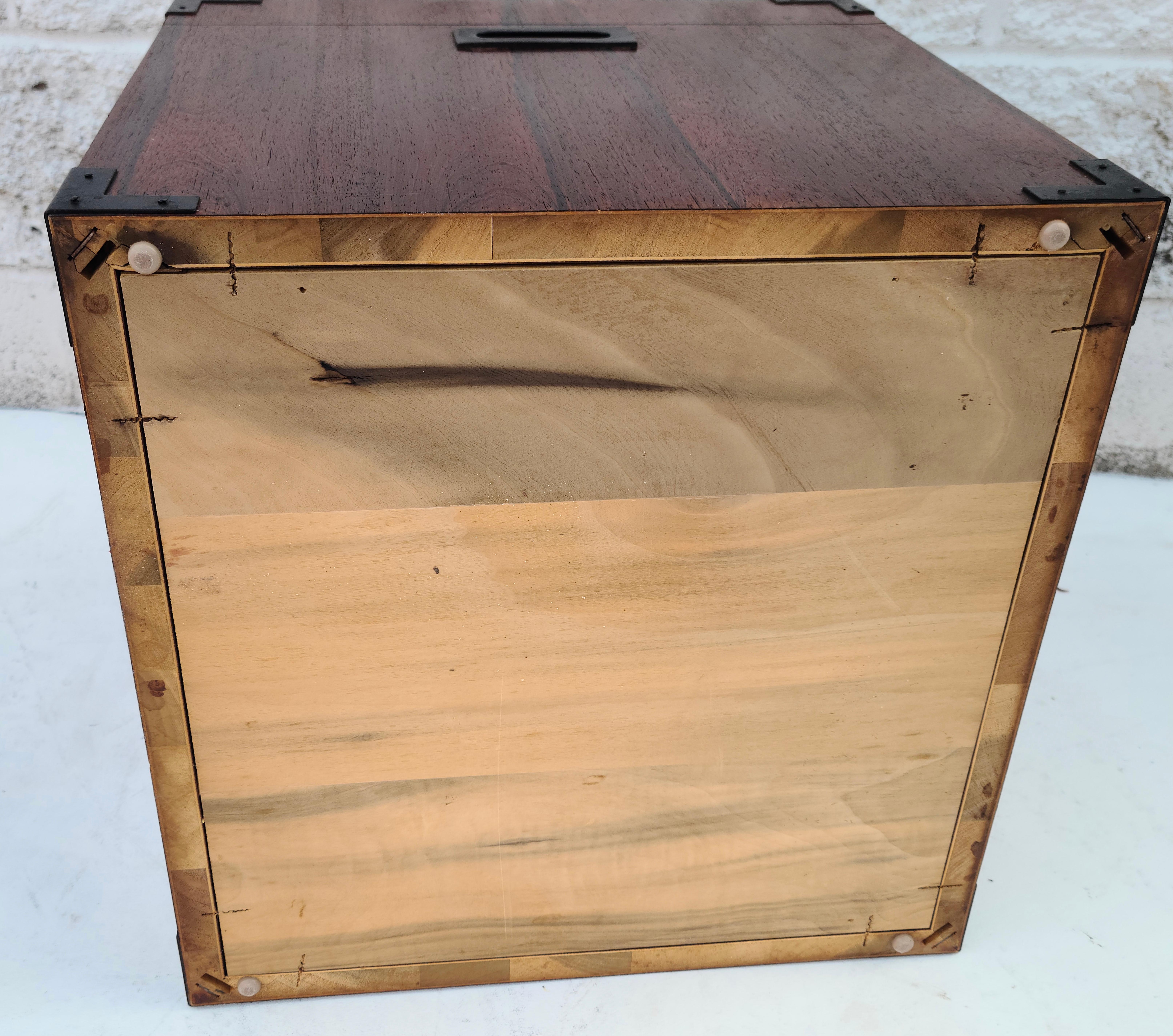 Danish Rosewood Campaign Treasure Chest Catch-All For Sale 9