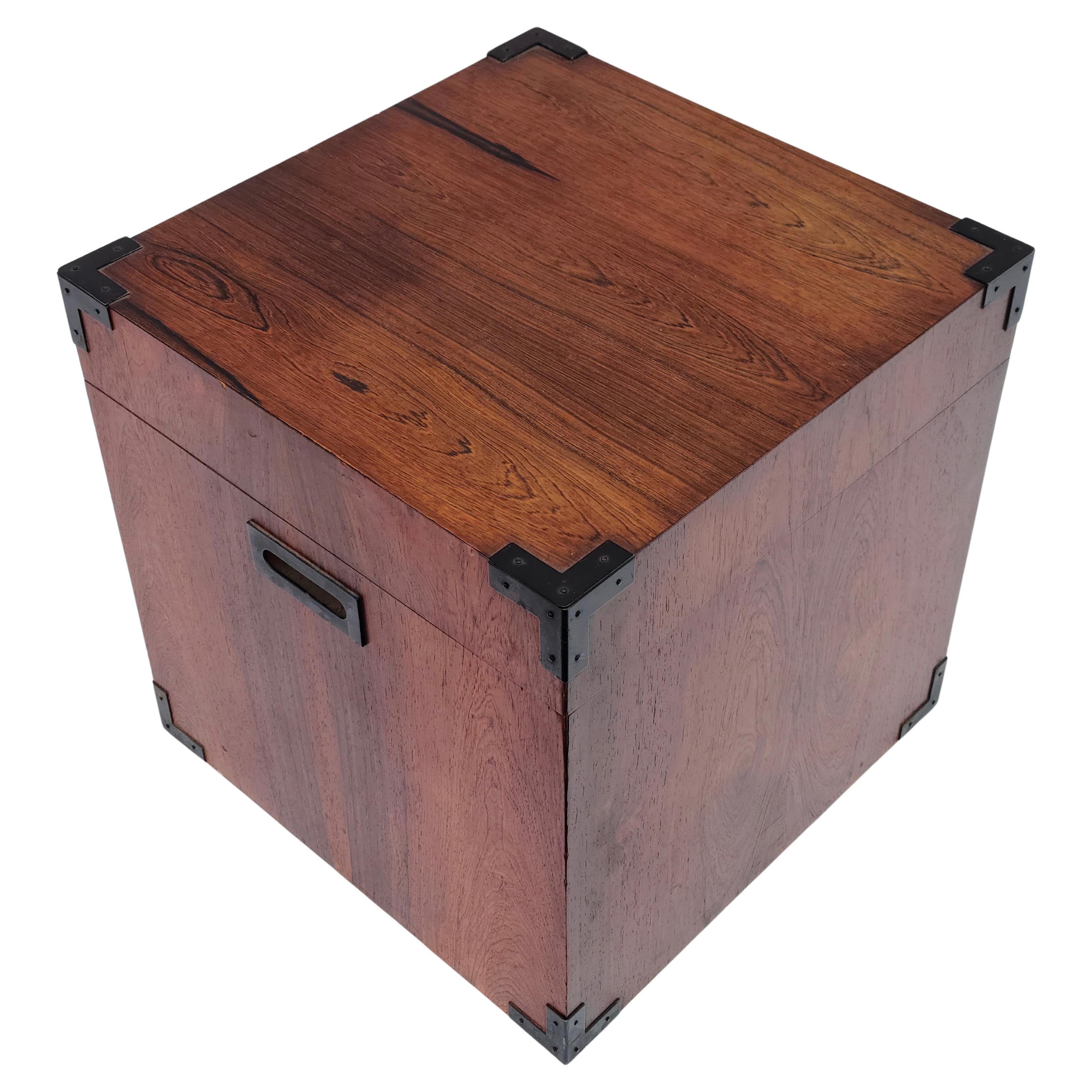 Danish Rosewood Campaign Treasure Chest Catch-All