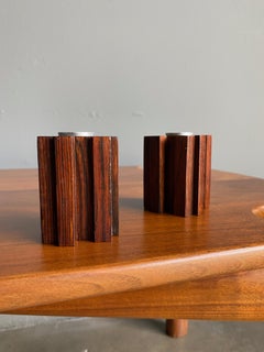 Candelabros daneses de palisandro, hacia 1960